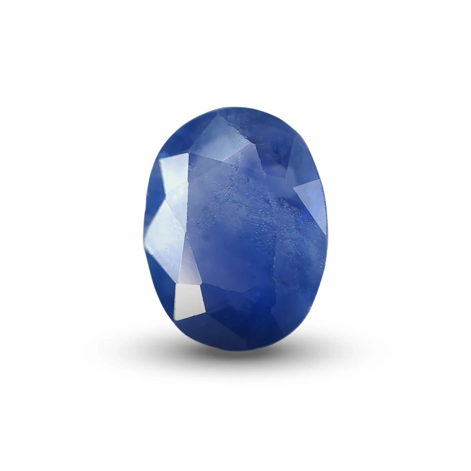 Natural Blue Sapphire (Neelam) 1.18 Ct, Oval, Ceylon – IGTL Certified – front view