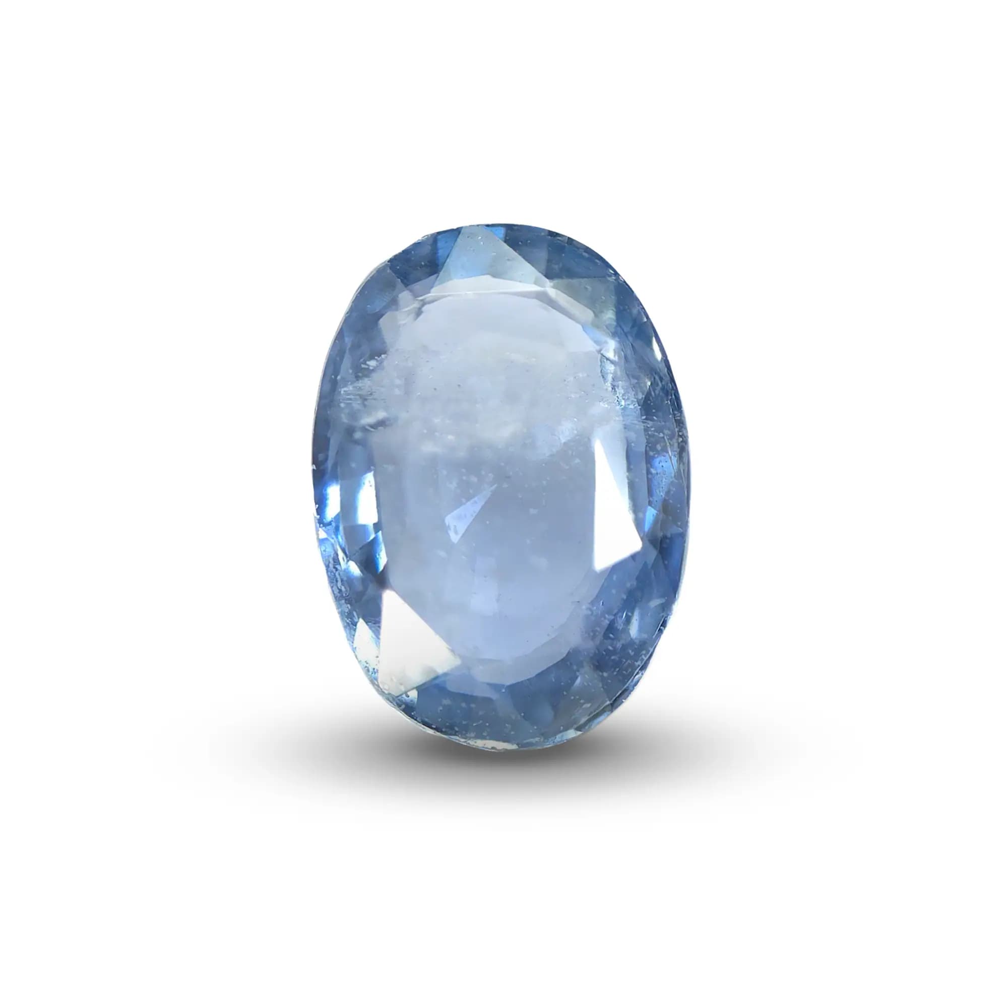 Natural Unheated Blue Sapphire (Neelam) 2.38 Ct, Oval, Ceylon – IGTL Certified – front view