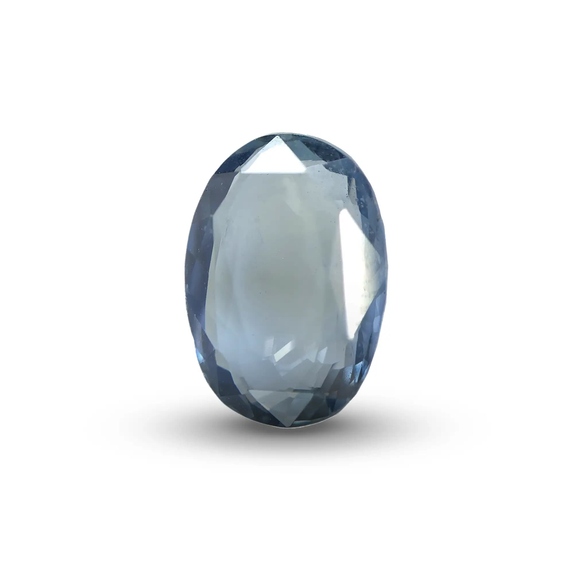Natural Blue Sapphire (Neelam) 3.24 Ct, Oval, Ceylon – IGTL Certified – front view