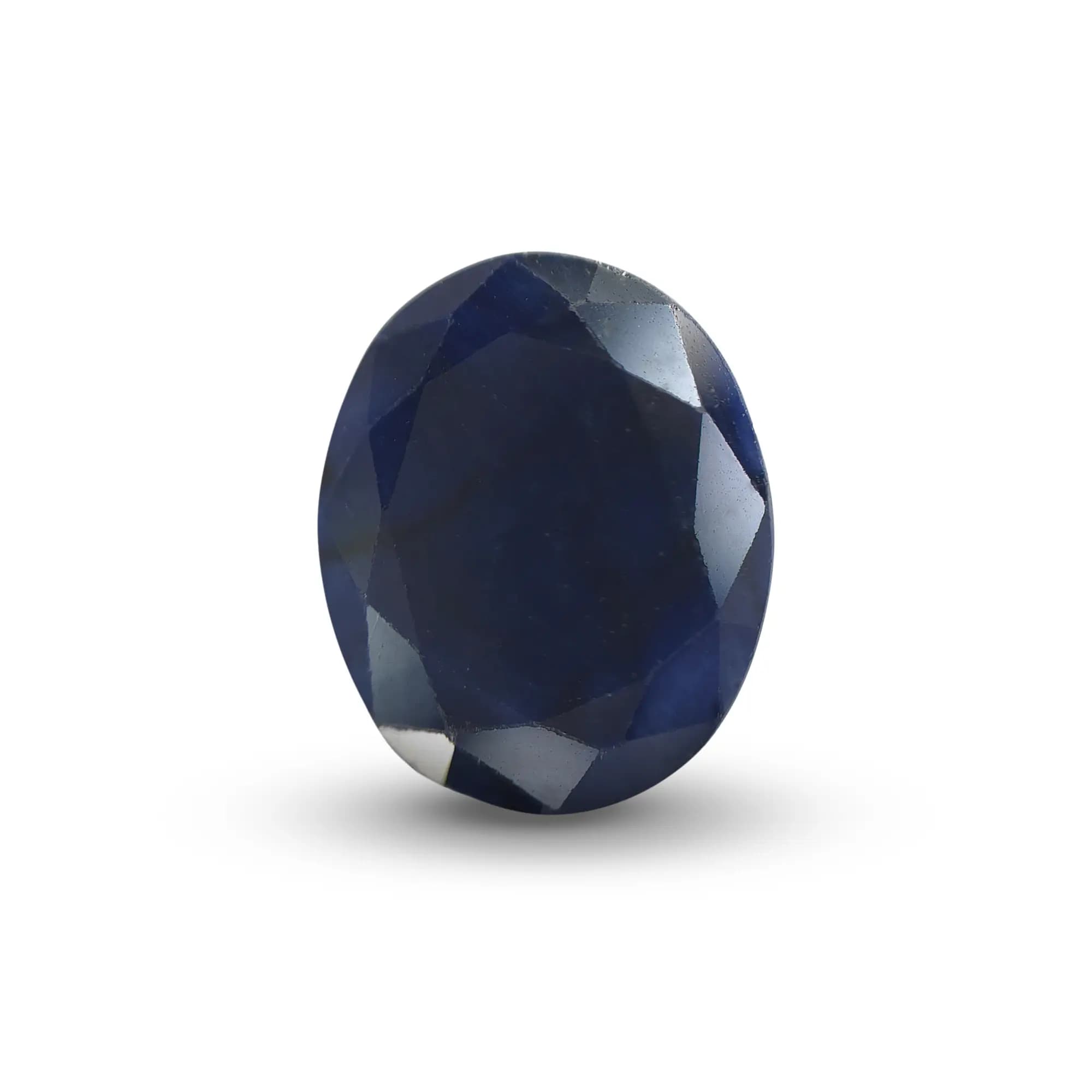 Natural Blue Sapphire (Neelam) 4.82 Ct, Oval, Thailand – Beryllium-diffused, IGTL Certified – front view