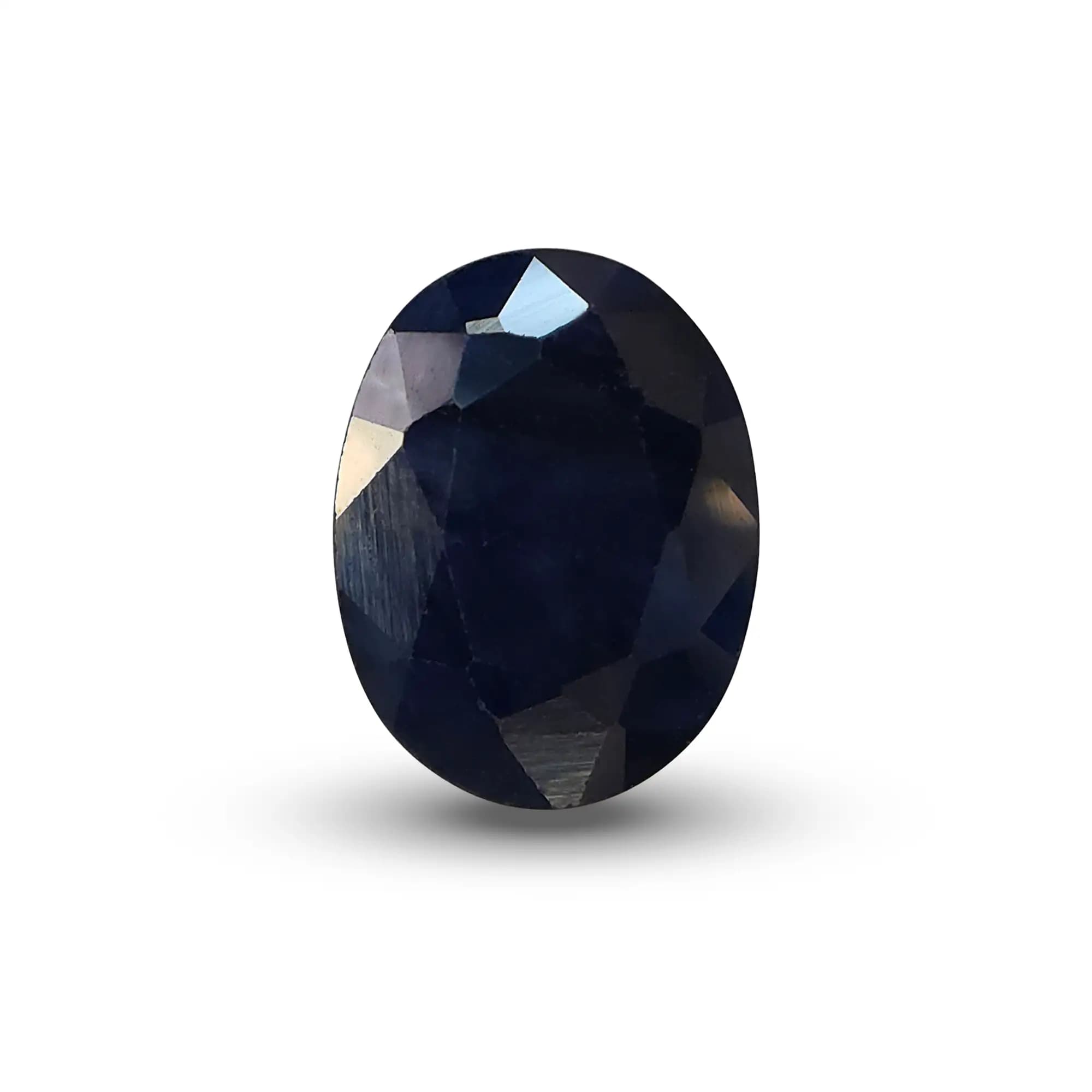 Natural Blue Sapphire (Neelam) 2.37 Ct, Oval, Thailand – Beryllium-diffused, IGTL Certified – front view