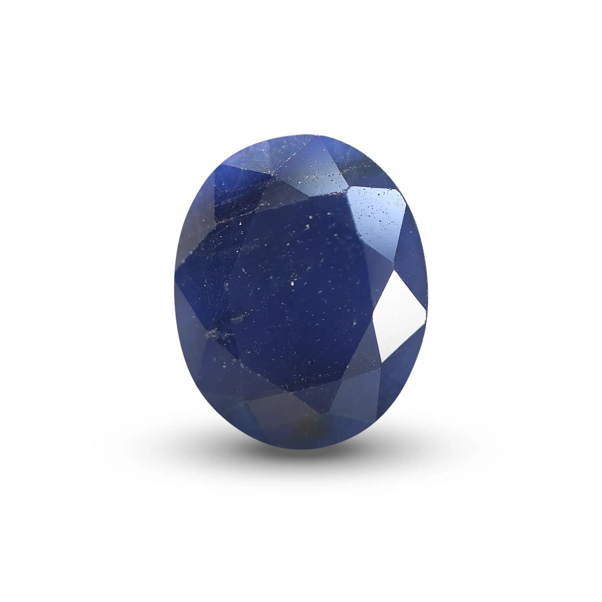 Natural Blue Sapphire (Neelam) 2.95 Ct, Oval, Thailand – Beryllium-diffused, IGTL Certified – front view