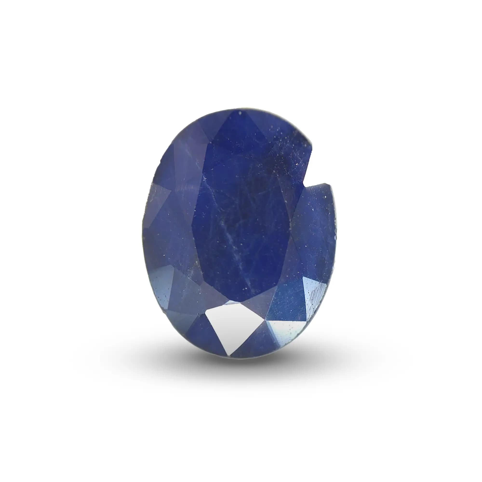 Natural Blue Sapphire (Neelam) 1.66 Ct, Oval, Thailand – Beryllium-diffused, IGTL Certified – front view