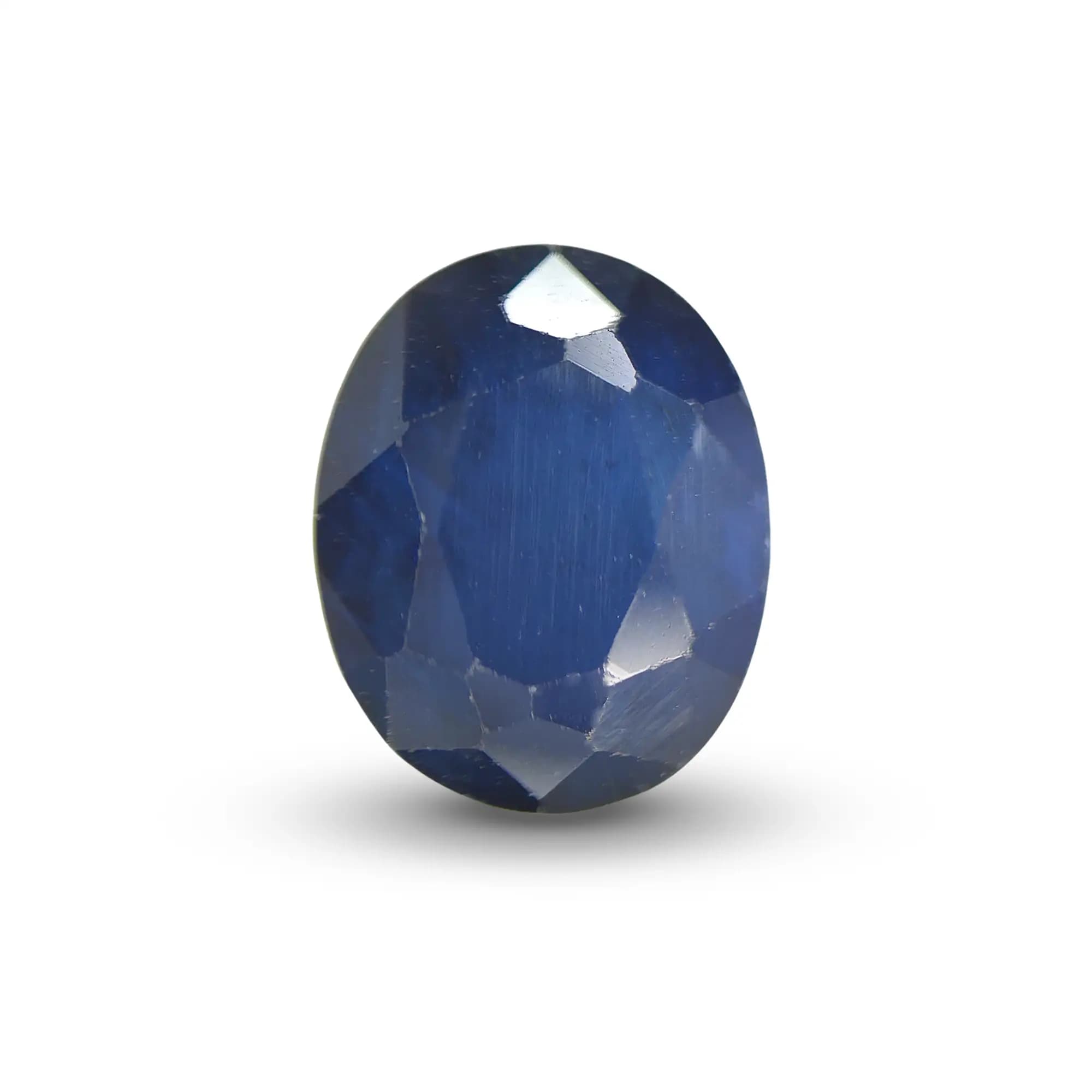 Natural Blue Sapphire (Neelam) 2.44 Ct, Oval, Thailand – Beryllium-diffused, IGTL Certified – front view