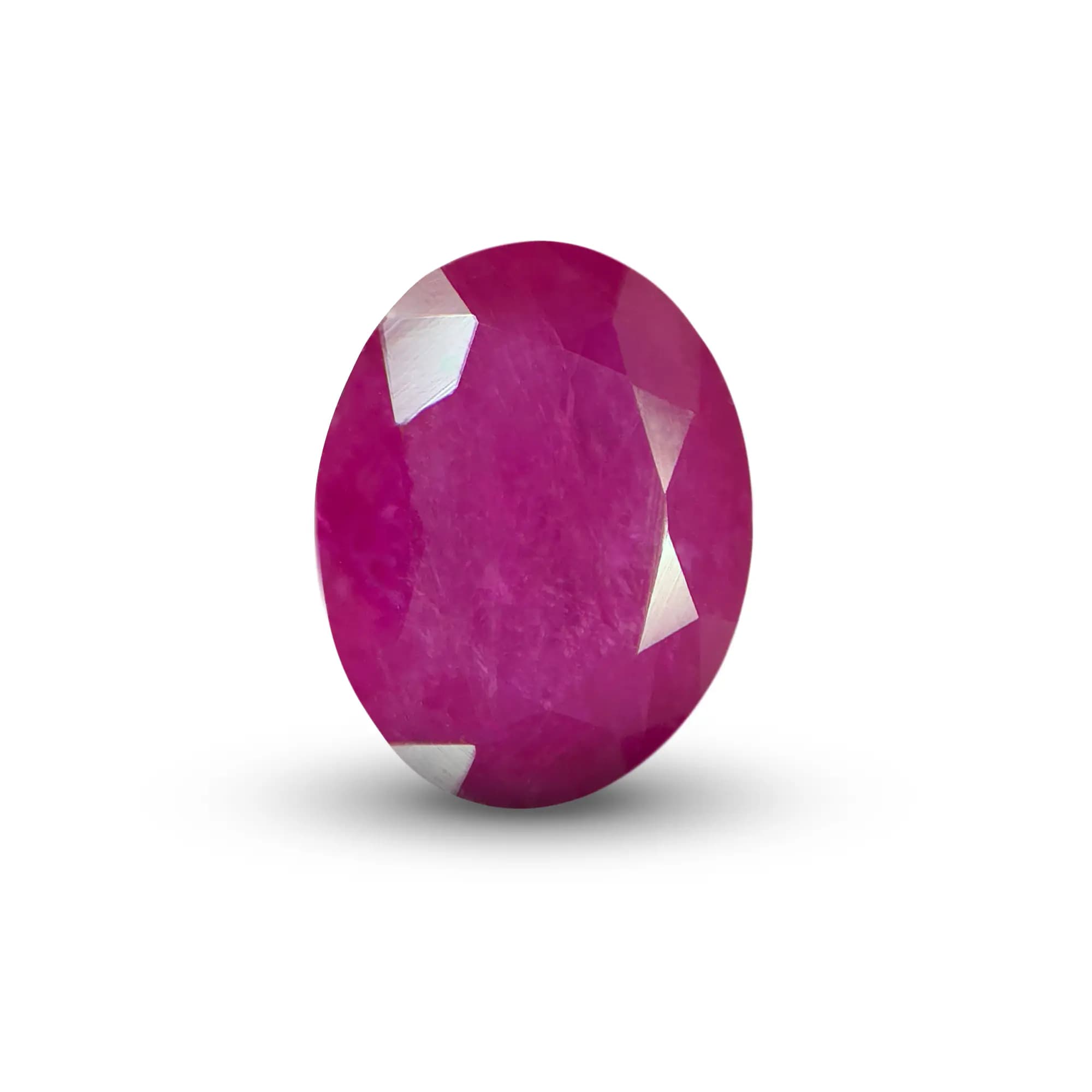 Natural Ruby (Manik) 1.85 Ct, Oval, Burma – IGTL Certified – front view