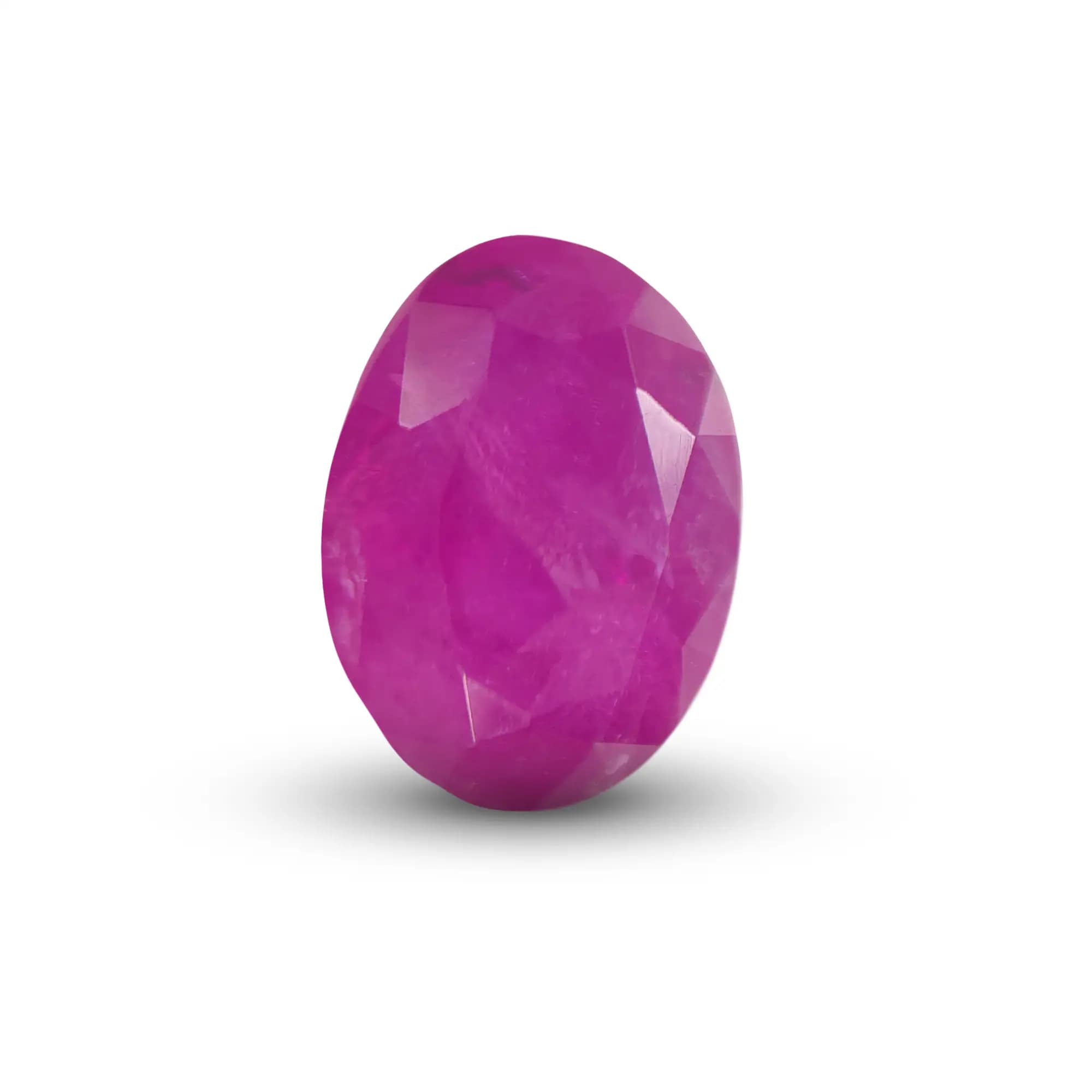 Natural Ruby (Manik) 2.4 Ct, Oval, Burma (Lot BUHR201) – IGTL Certified – front view