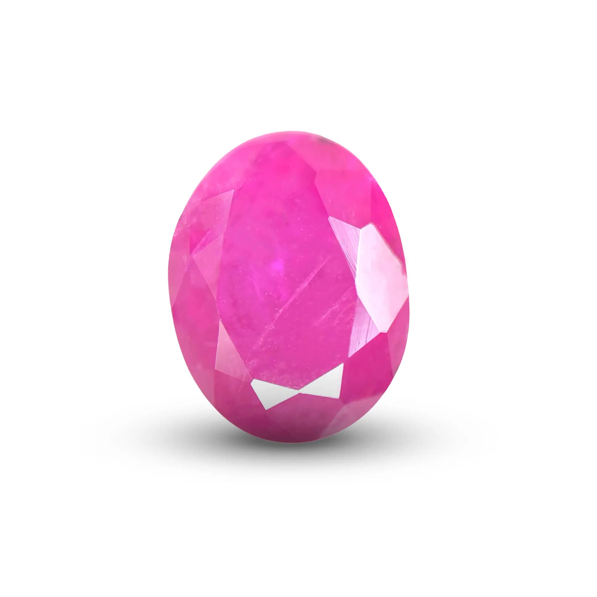 Natural Ruby (Manik) 1.69 Ct, Oval, Burma – IGTL Certified – front view