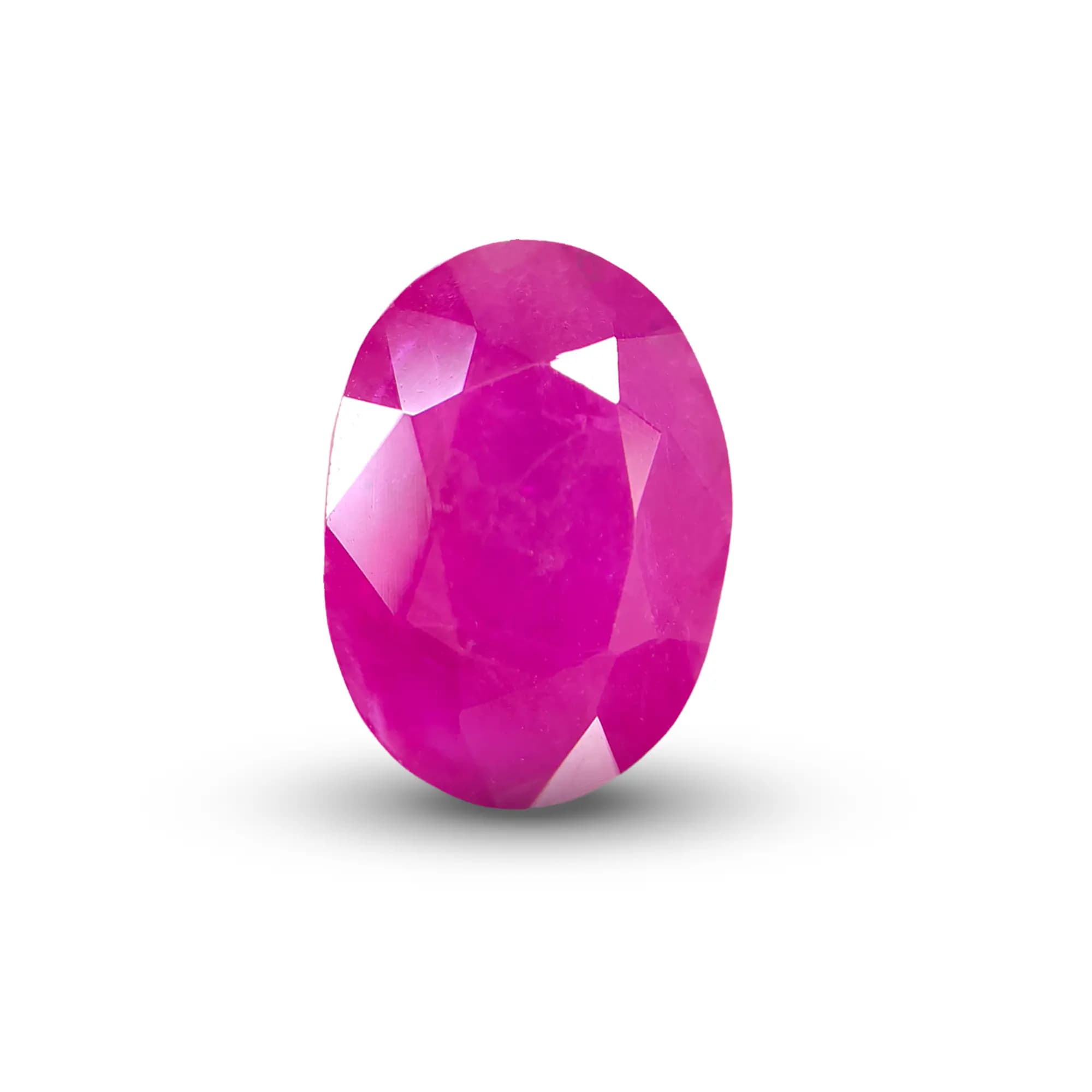 Natural Ruby (Manik) 2.78 Ct, Oval, Burma – IGTL Certified – front view