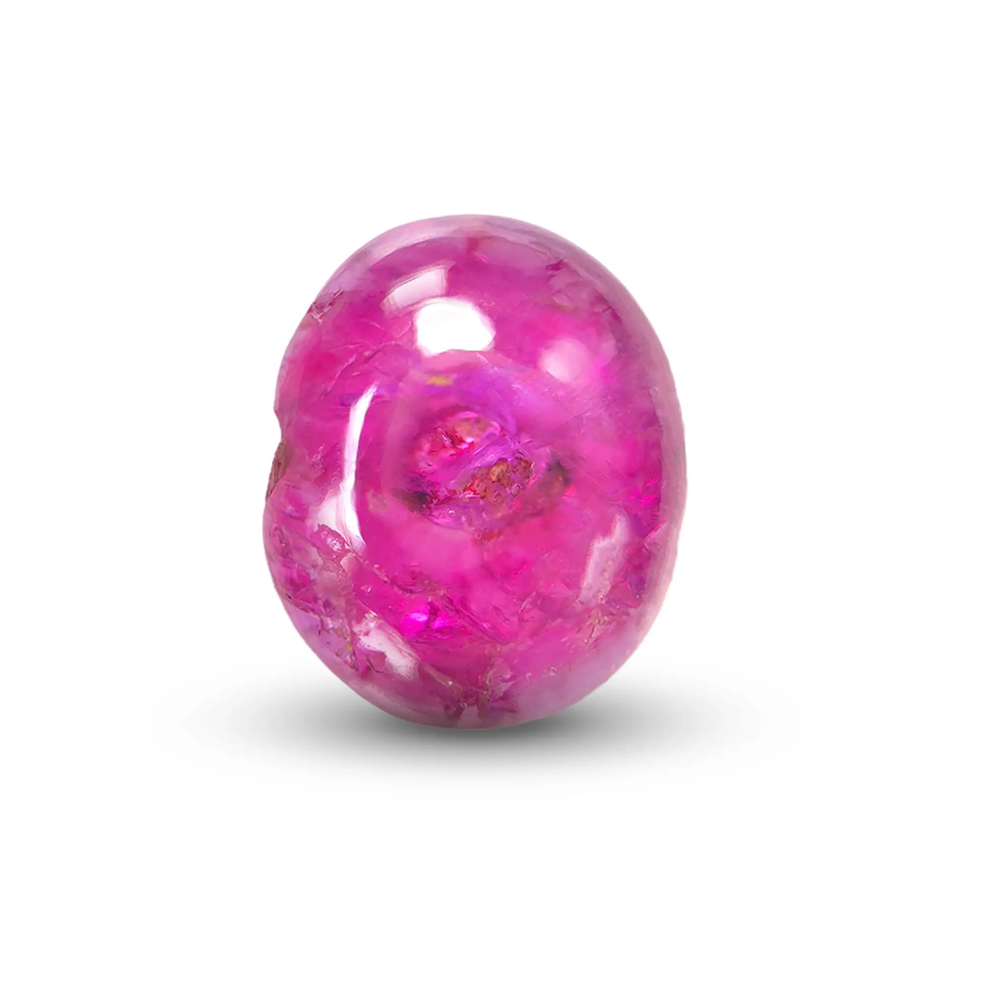 Natural Unheated Ruby (Manik) 2.28 Ct, Hollow, Burma – IGTL Certified – front view