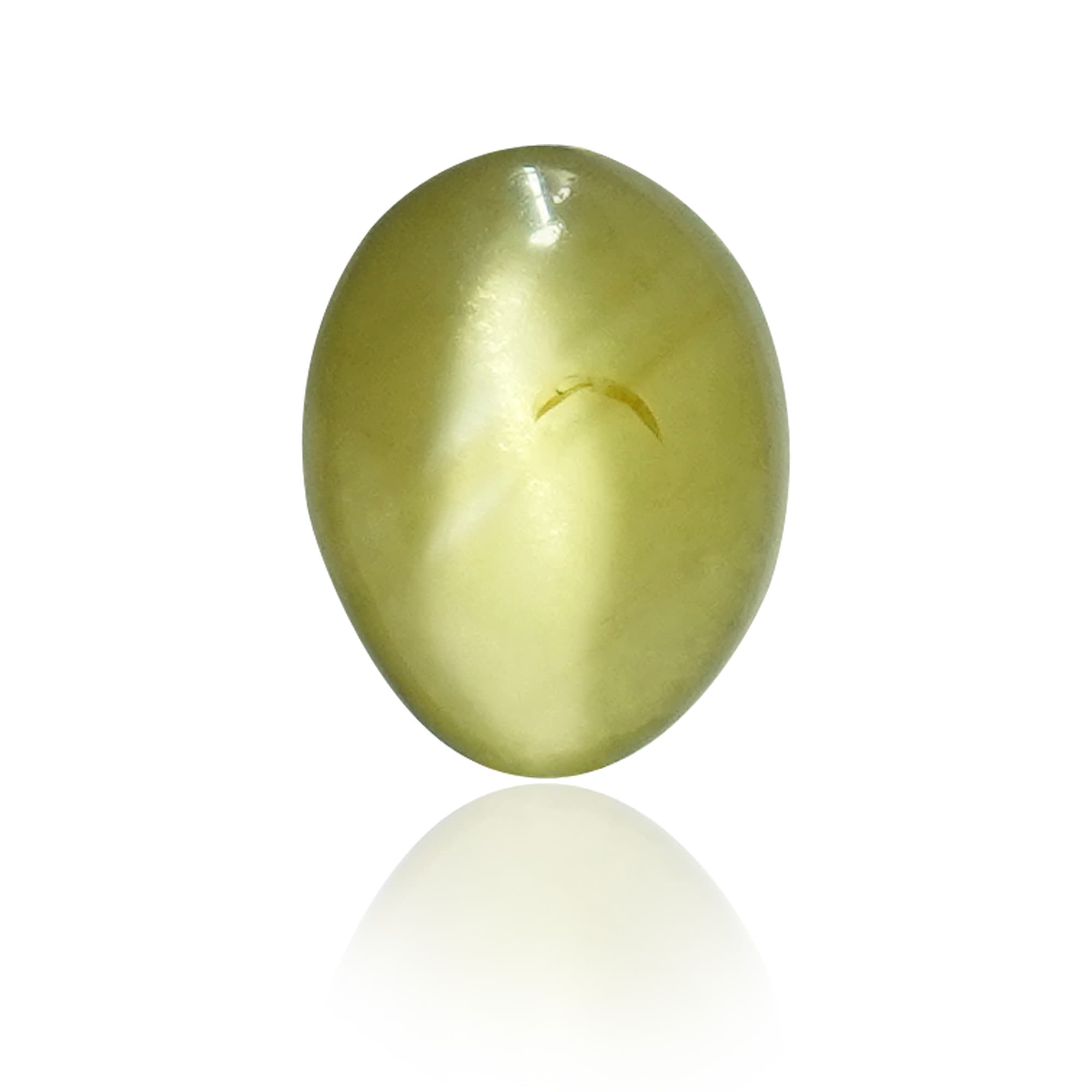 Natural Chrysoberyl Cat's Eye (Lehsunia) 2.27 Ct, Oval (Lot CA006) – IGTL Certified – front view