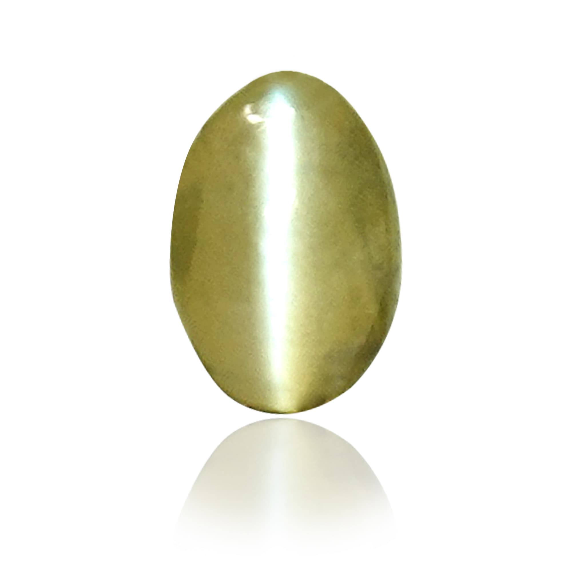 Natural Chrysoberyl Cat's Eye (Lehsunia) 1.29 Ct, Oval – IGTL Certified – front view