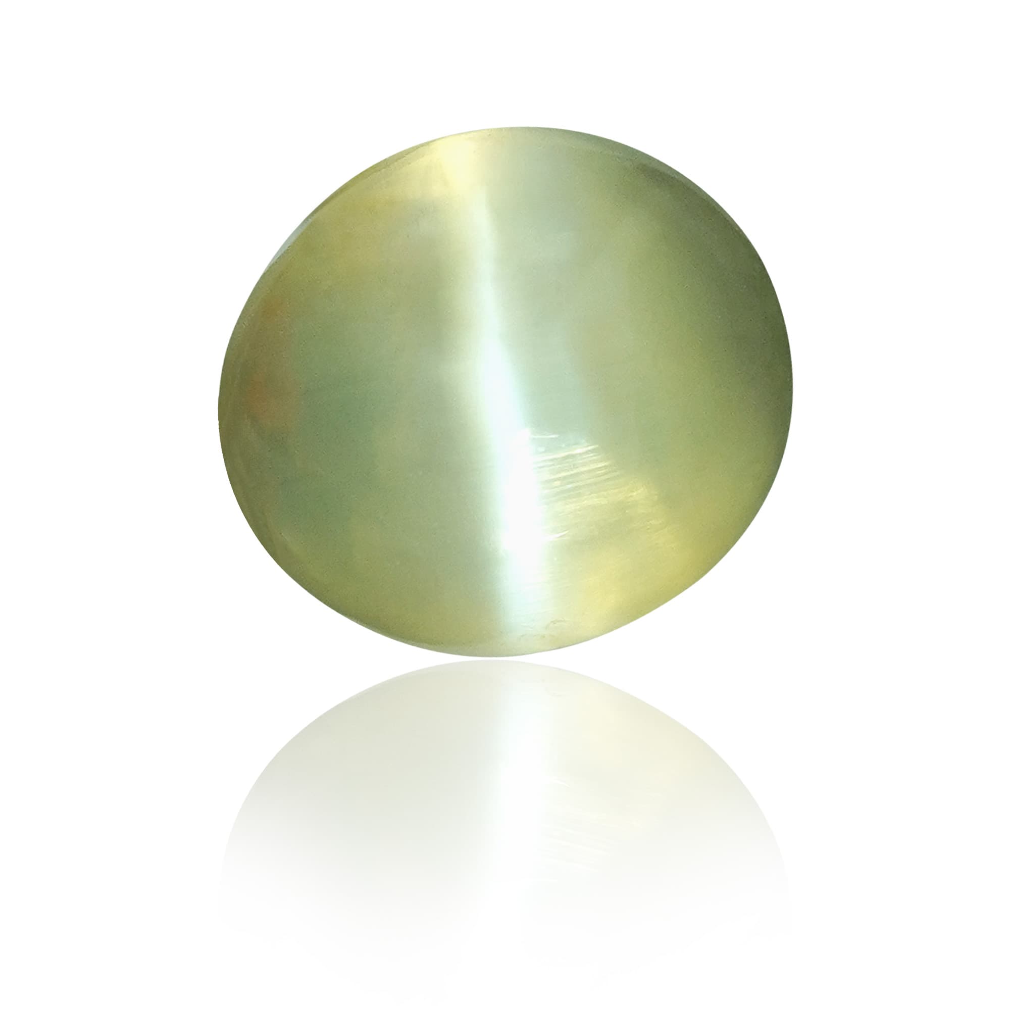 Natural Chrysoberyl Cat's Eye (Lehsunia) 2.04 Ct, Oval (Lot CA010) – IGTL Certified – front view
