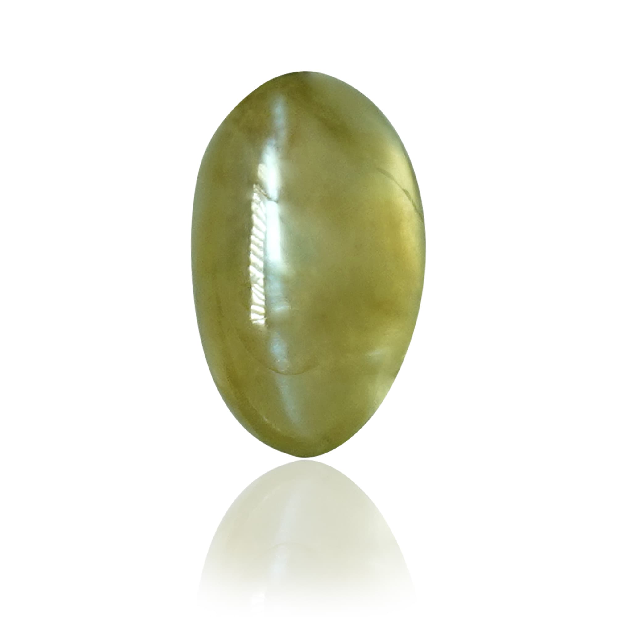 Natural Chrysoberyl Cat's Eye (Lehsunia) 4.82 Ct, Oval – IGTL Certified – front view