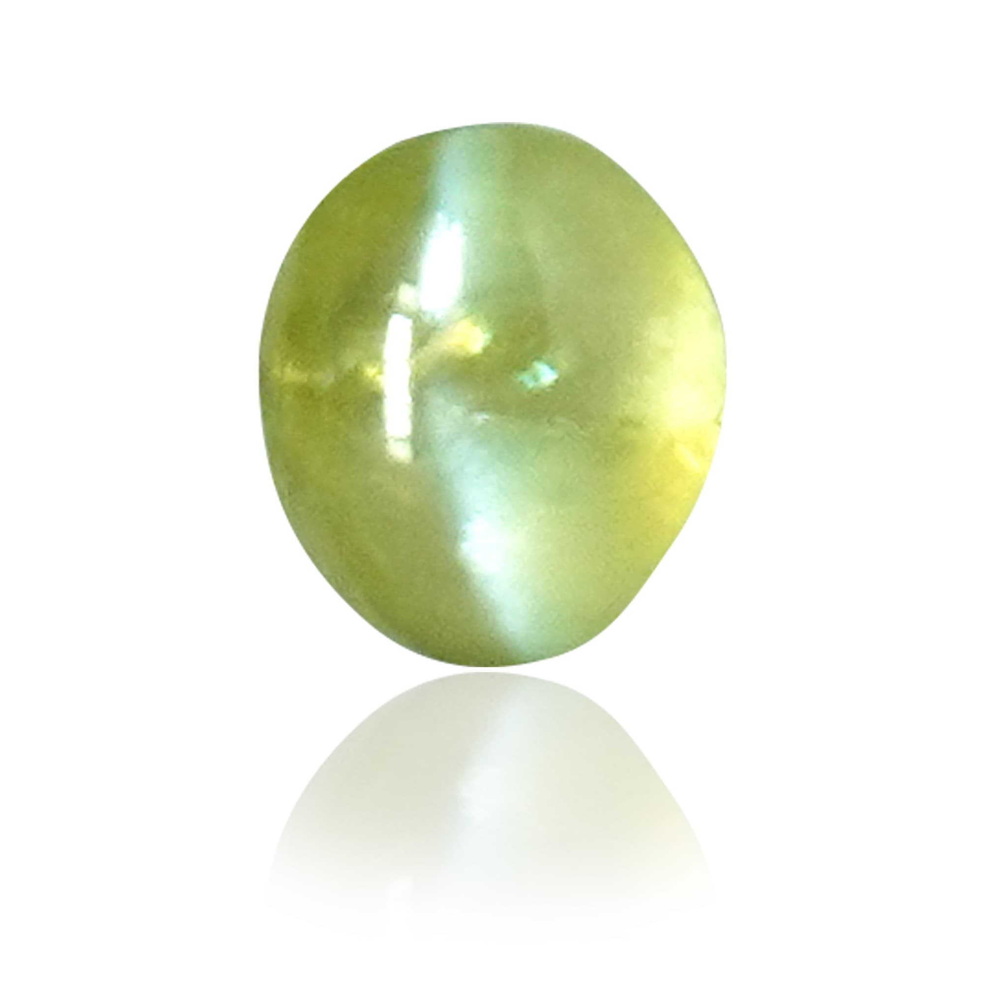 Natural Chrysoberyl Cat's Eye (Lehsunia) 1.41 Ct, Oval – IGTL Certified – front view