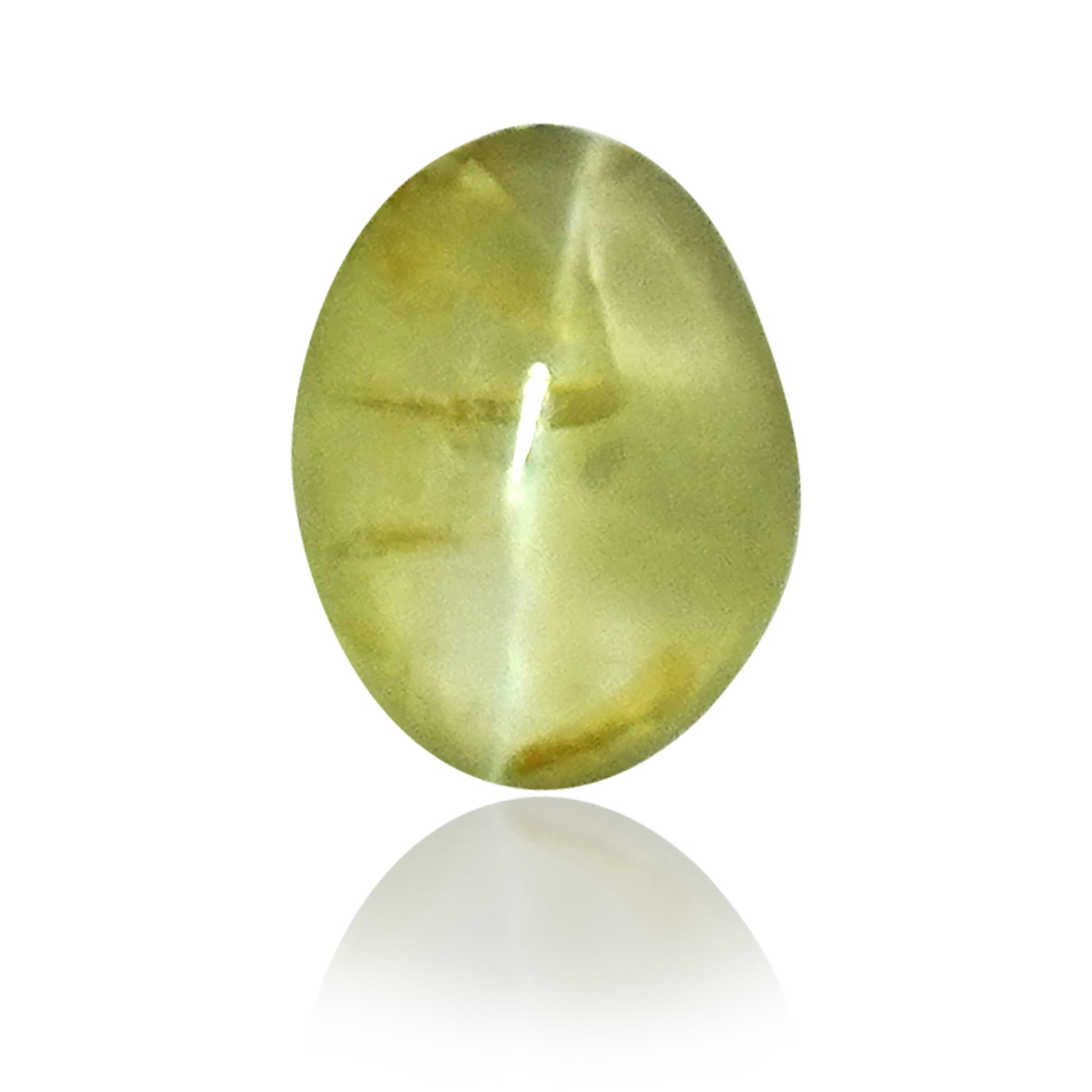 Natural Chrysoberyl Cat's Eye (Lehsunia) 2.04 Ct, Oval (Lot CA015) – IGTL Certified – front view