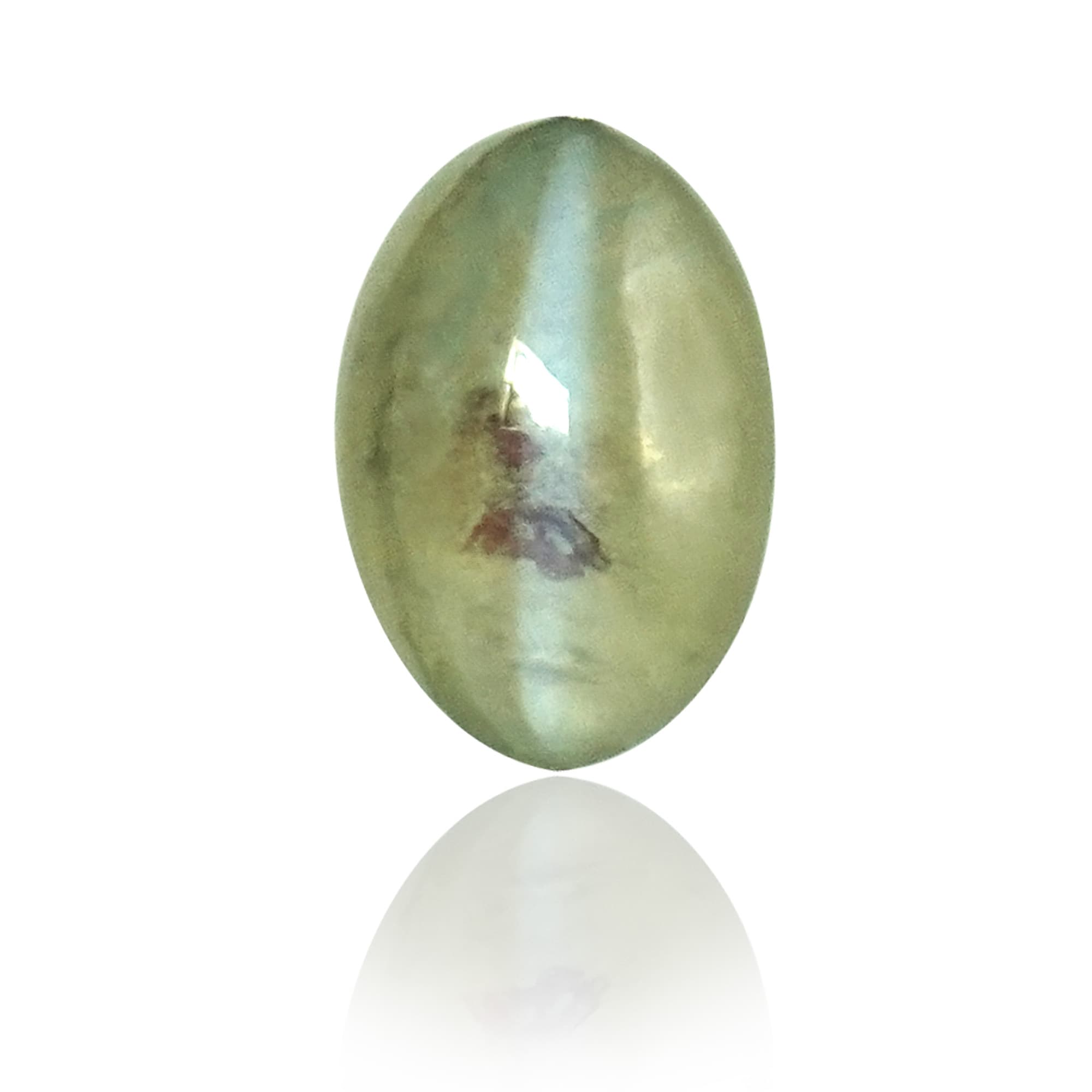 Natural Chrysoberyl Cat's Eye (Lehsunia) 4.52 Ct, Oval – IGTL Certified – front view