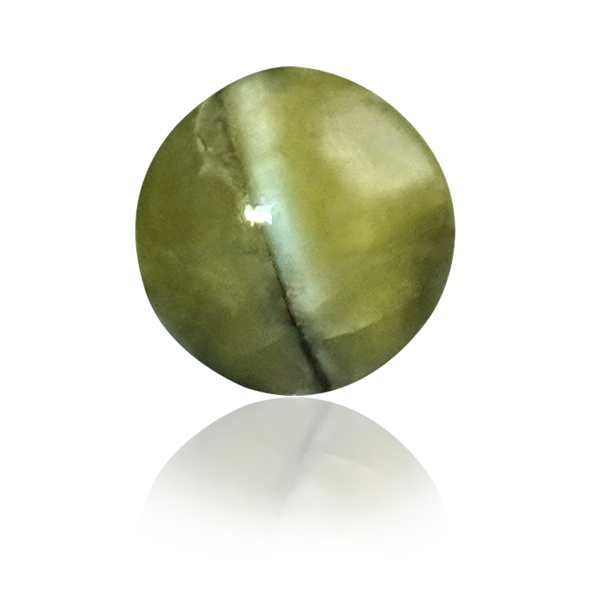 Natural Chrysoberyl Cat's Eye (Lehsunia) 1.99 Ct, Oval – IGTL Certified – front view
