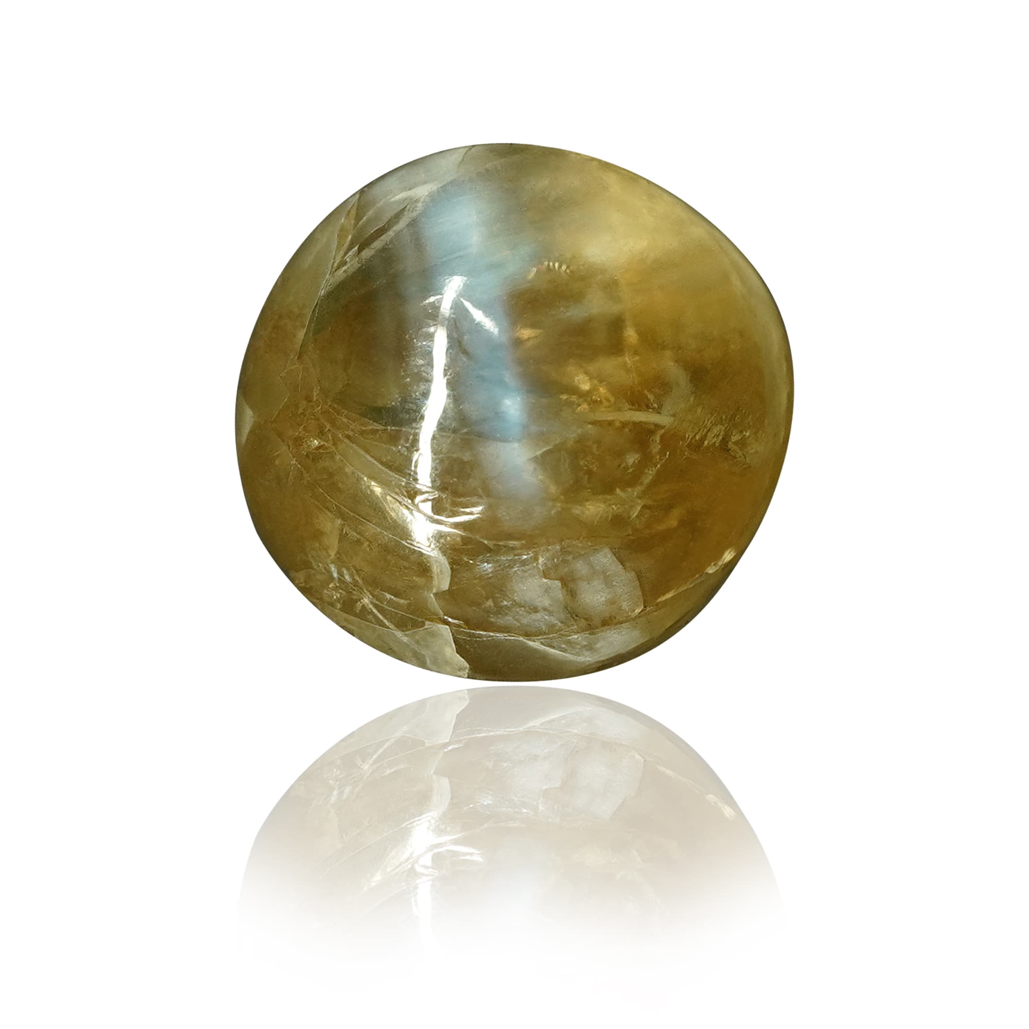 Natural Chrysoberyl Cat's Eye (Lehsunia) 4.44 Ct, Oval – IGTL Certified – front view