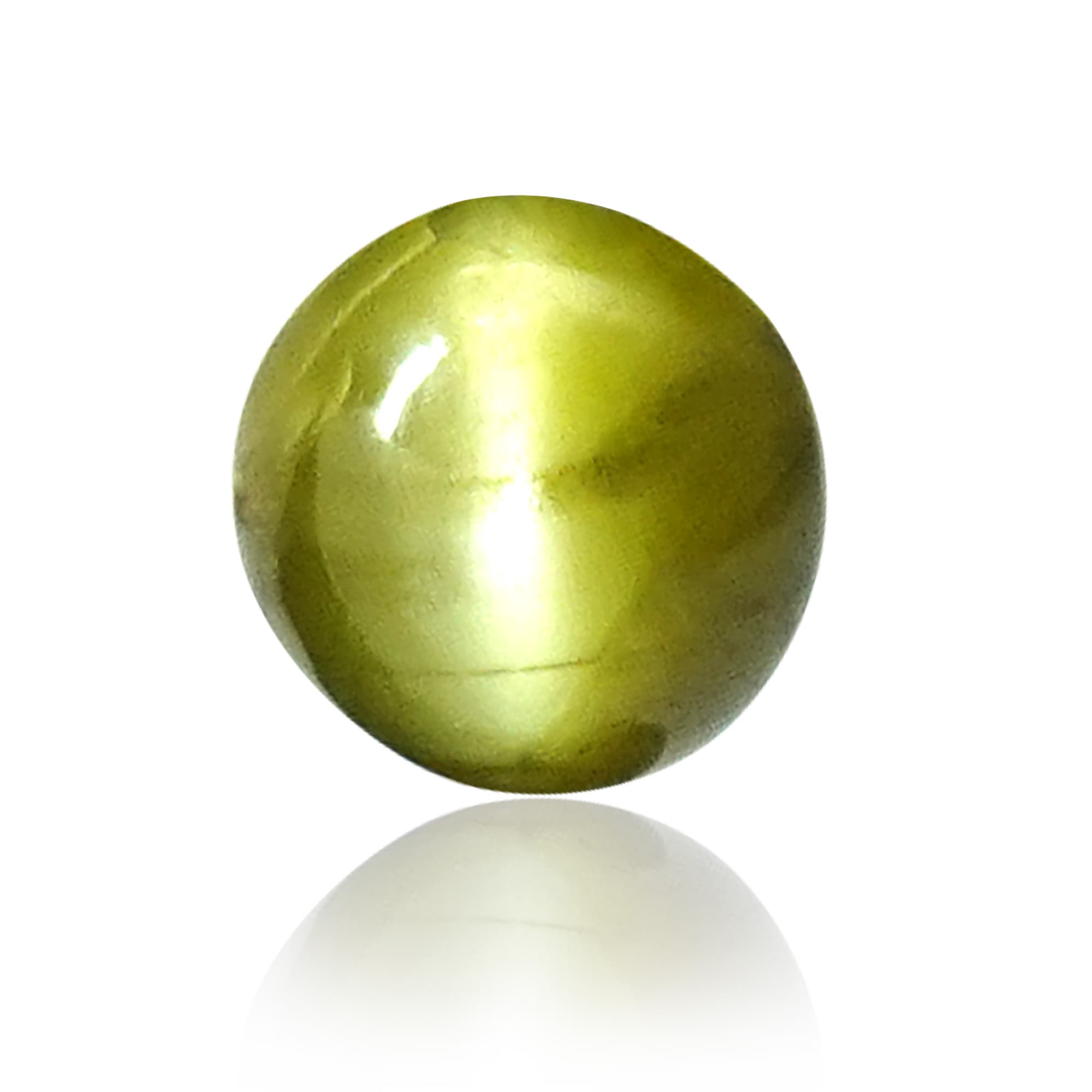 Natural Chrysoberyl Cat's Eye (Lehsunia) 0.88 Ct, Oval – IGTL Certified – front view