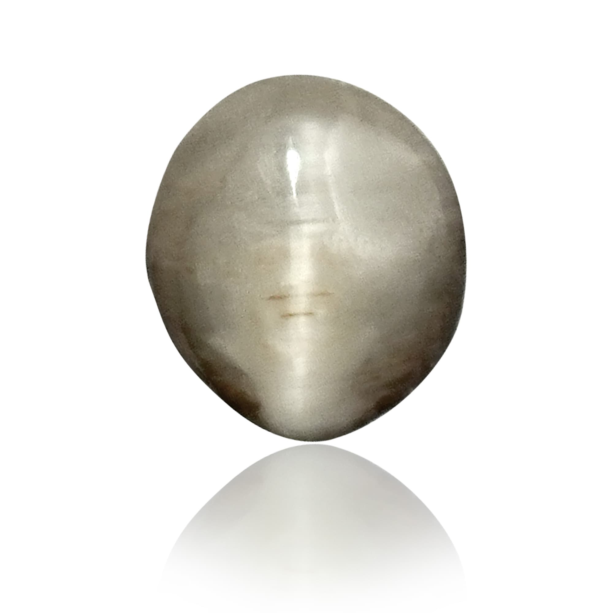 Natural Quartz Cat's Eye 3.87 Ct, Oval – IGTL Certified – front view