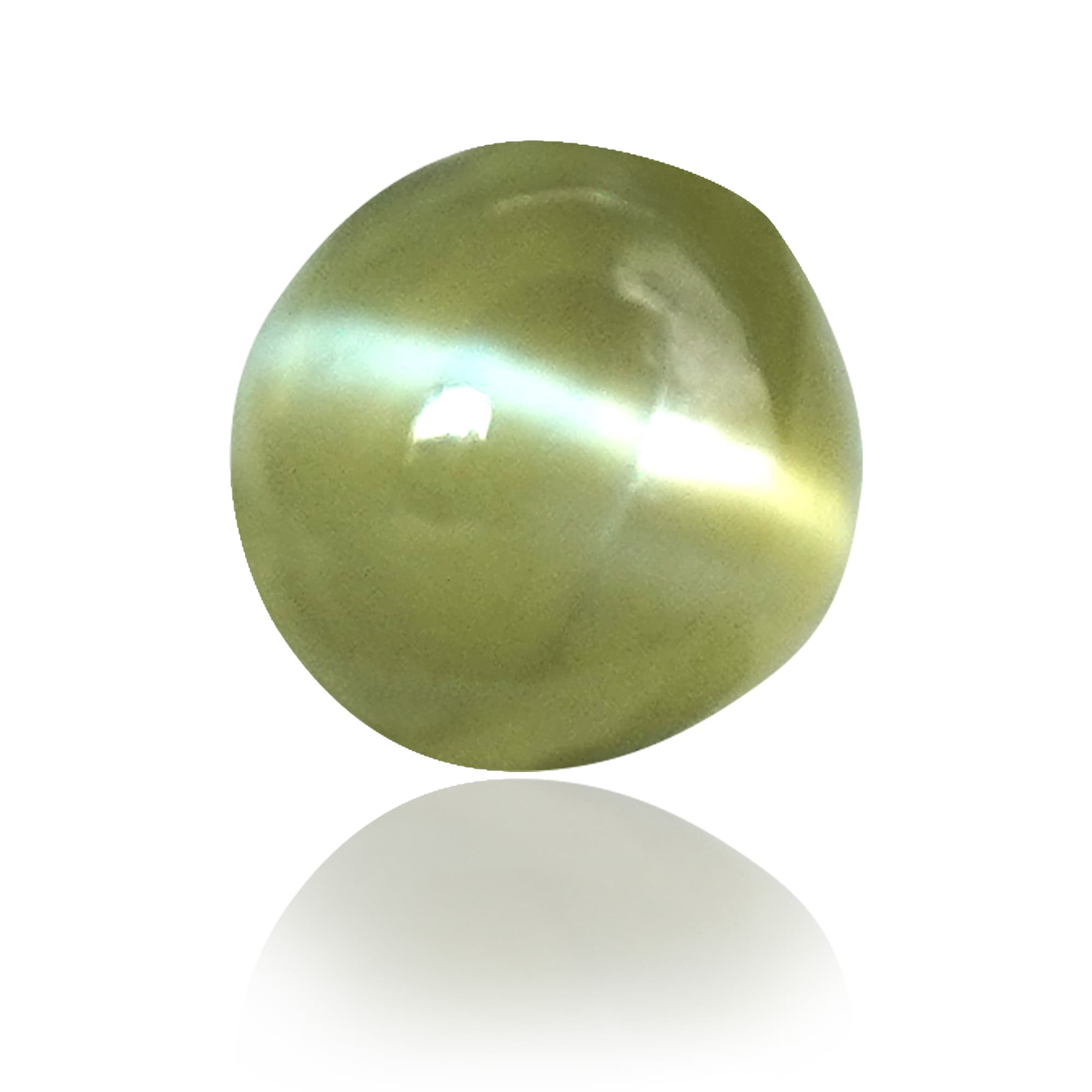 Natural Chrysoberyl Cat's Eye (Lehsunia) 2.64 Ct, Oval – IGTL Certified – front view