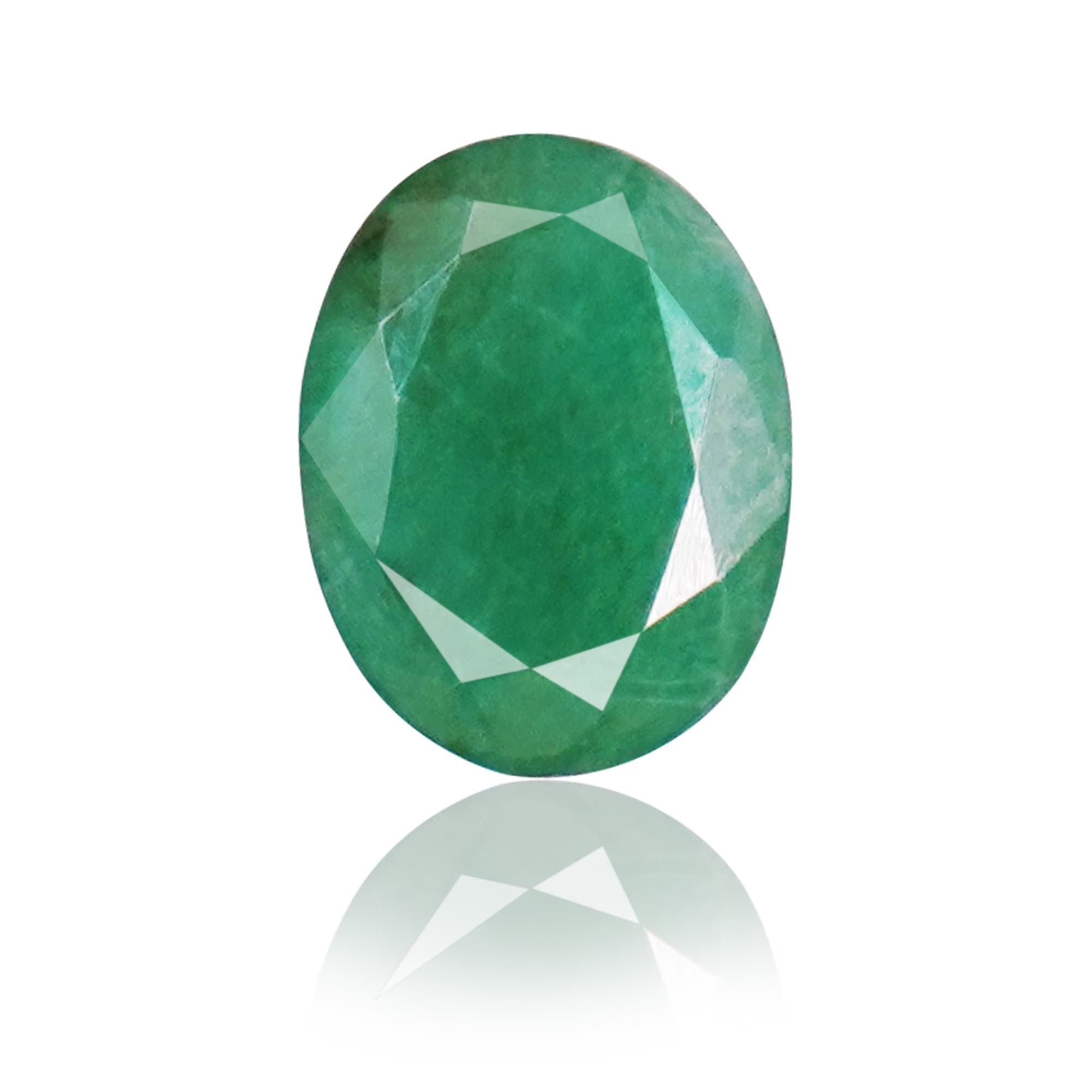 Natural Emerald (Panna) 1.94 Ct, Oval, Zambia – IGTL Certified – front view