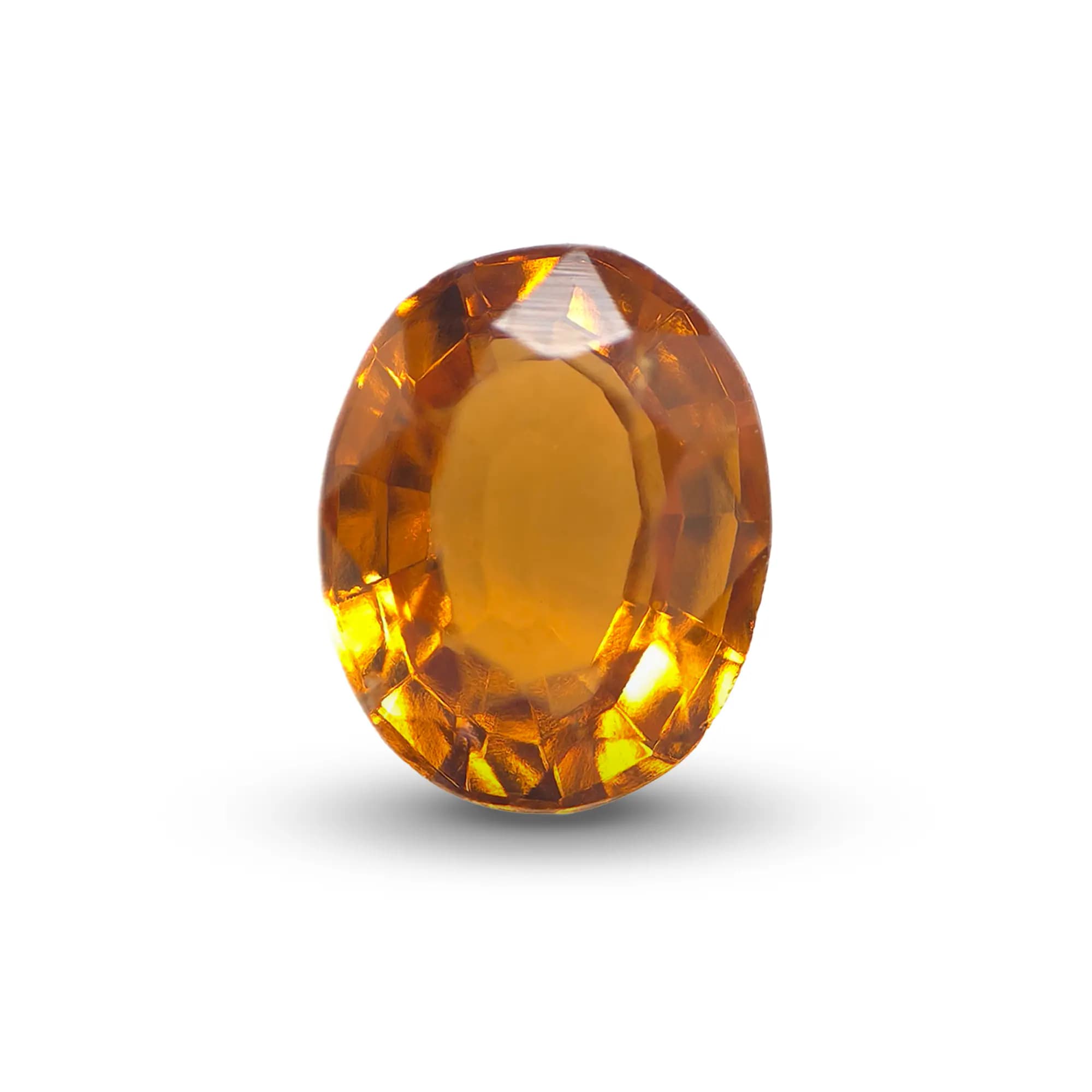 Hessonite Garnet · Oval