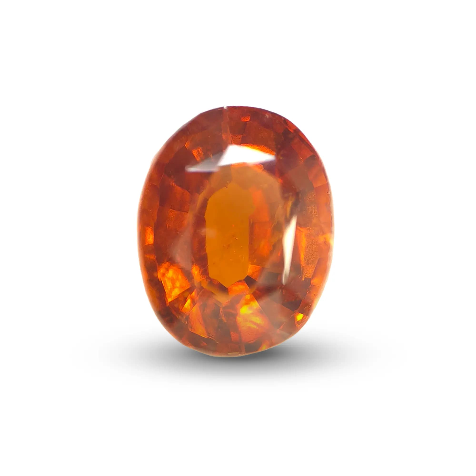 Hessonite Garnet · Oval
