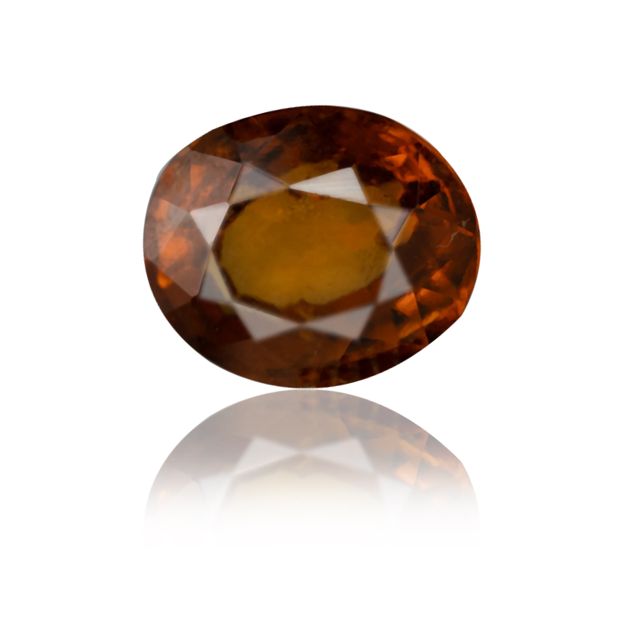 Hessonite Garnet · Oval