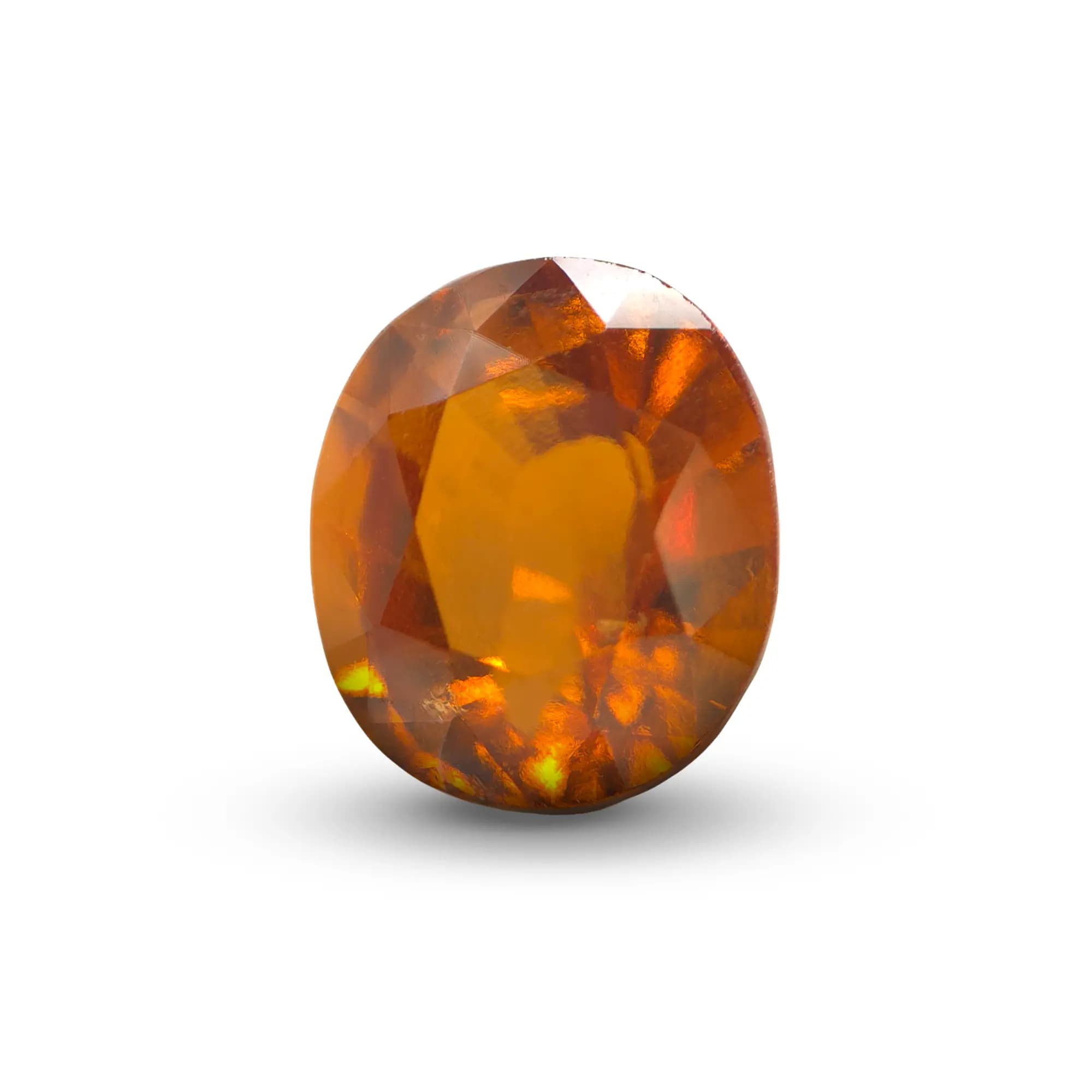 Hessonite Garnet · Oval