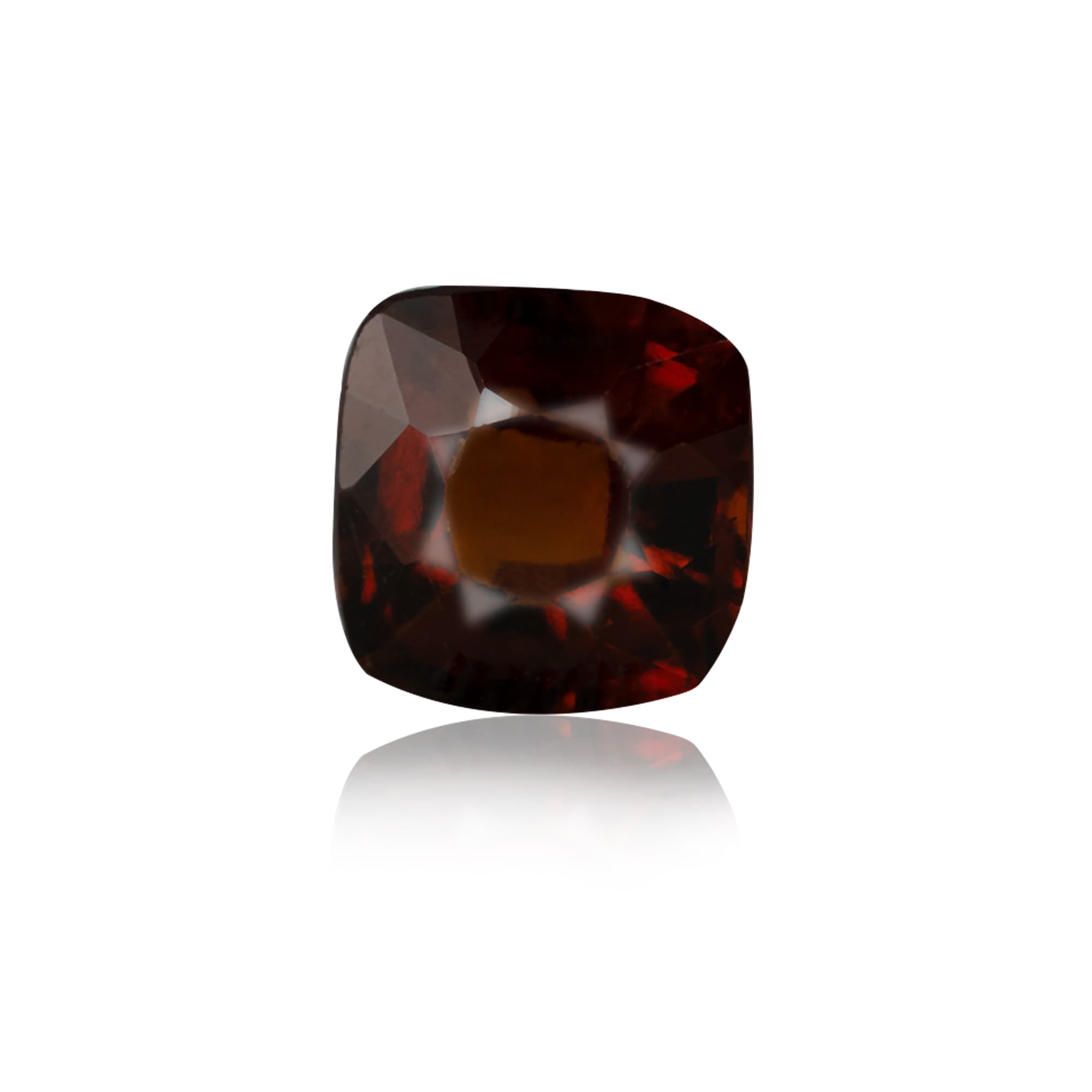 Natural Hessonite (Gomed) 2.82 Ct, Cushion, Ceylon – IGTL Certified – front view