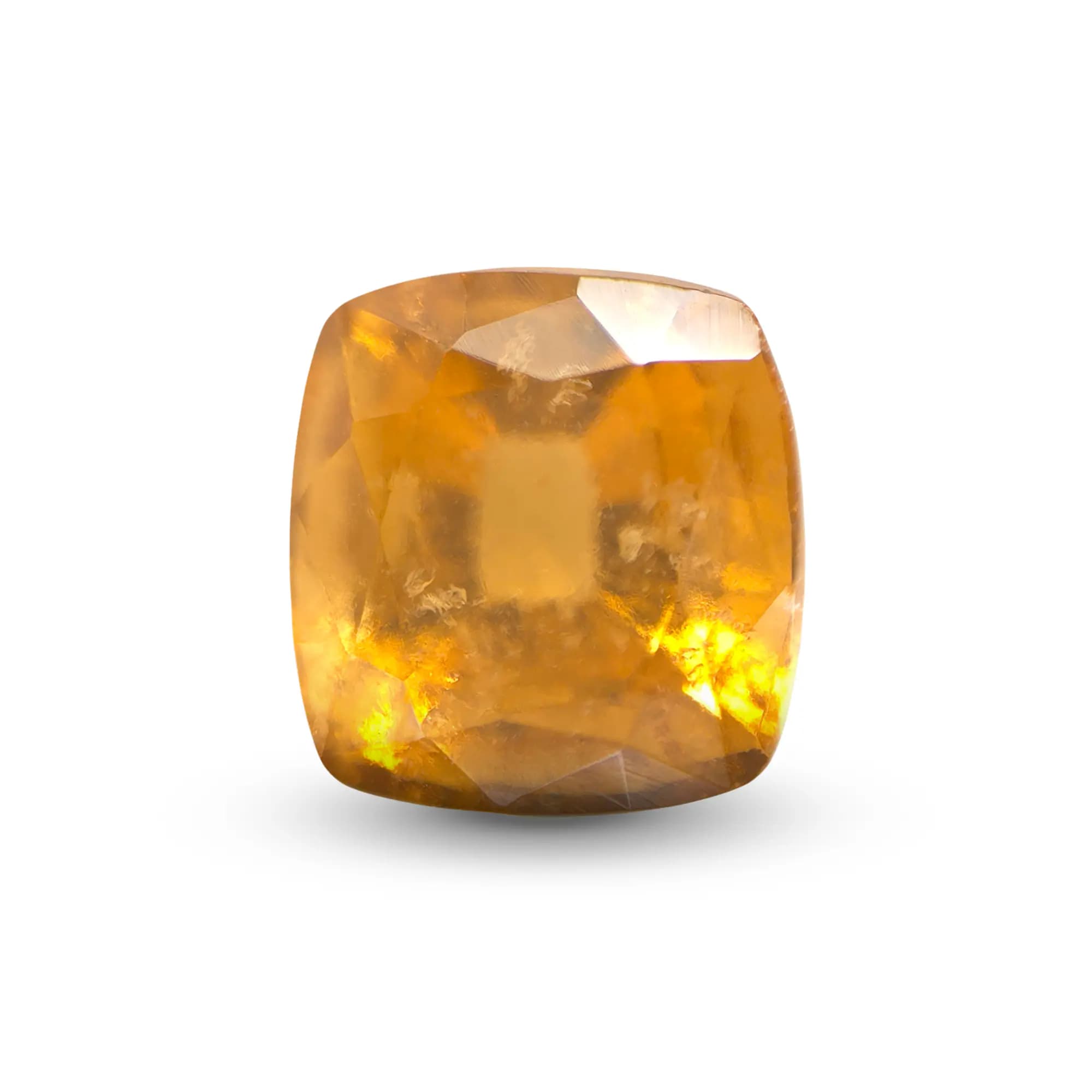 Hessonite Garnet · Cushion