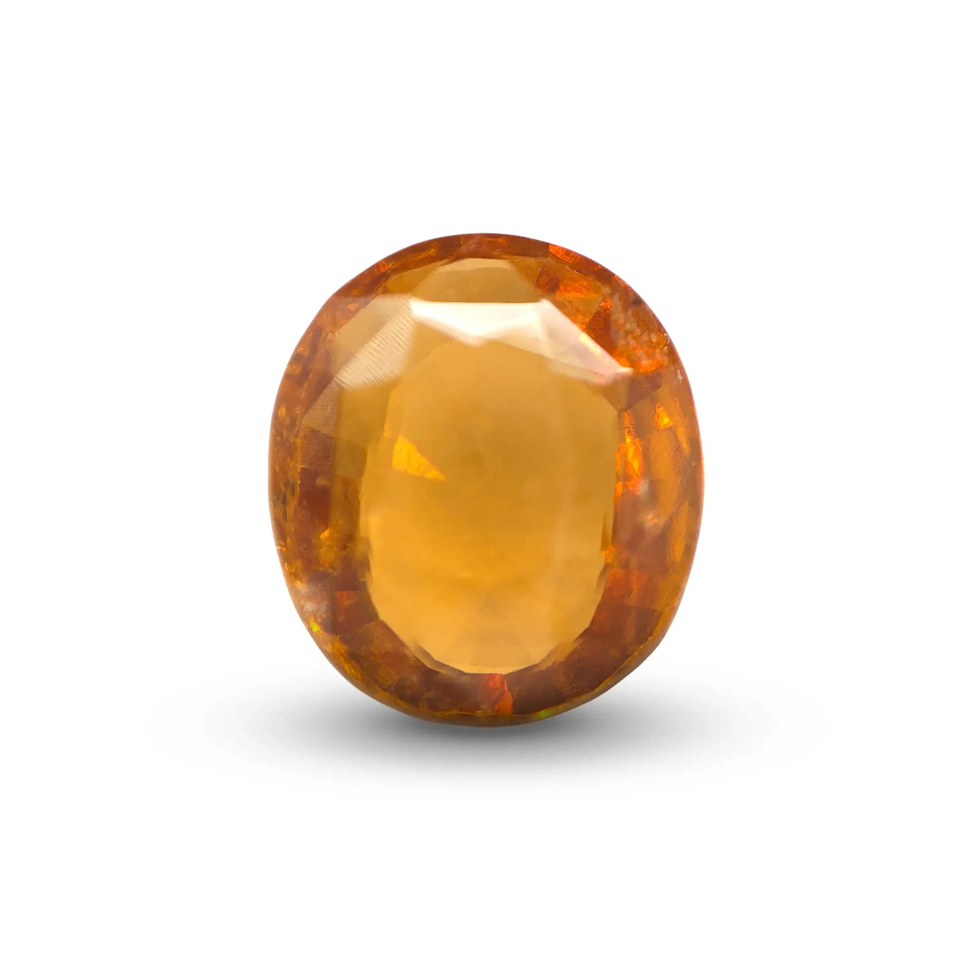 Hessonite Garnet · Oval