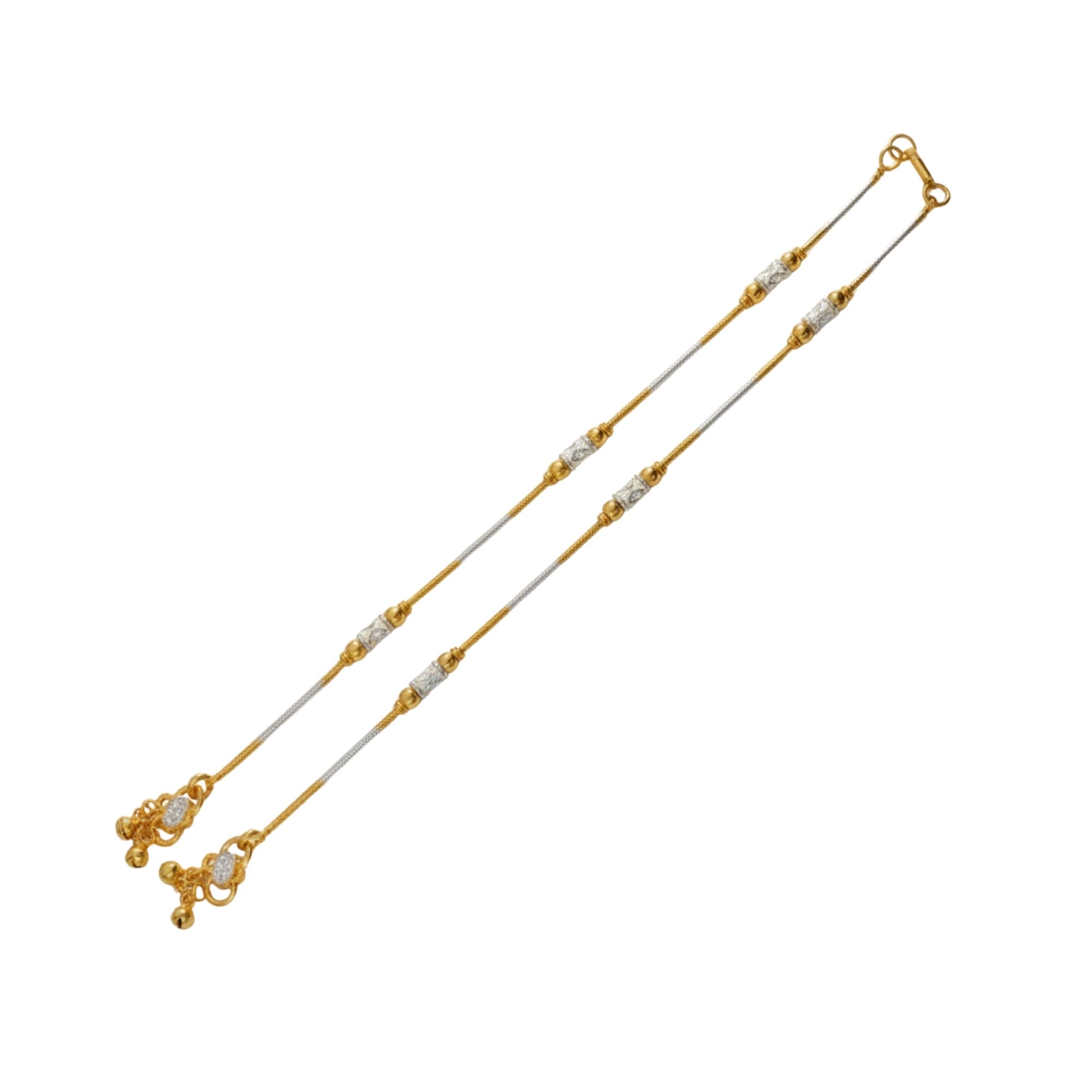 Gold-Plated Silver Anklet (Design K2-76)