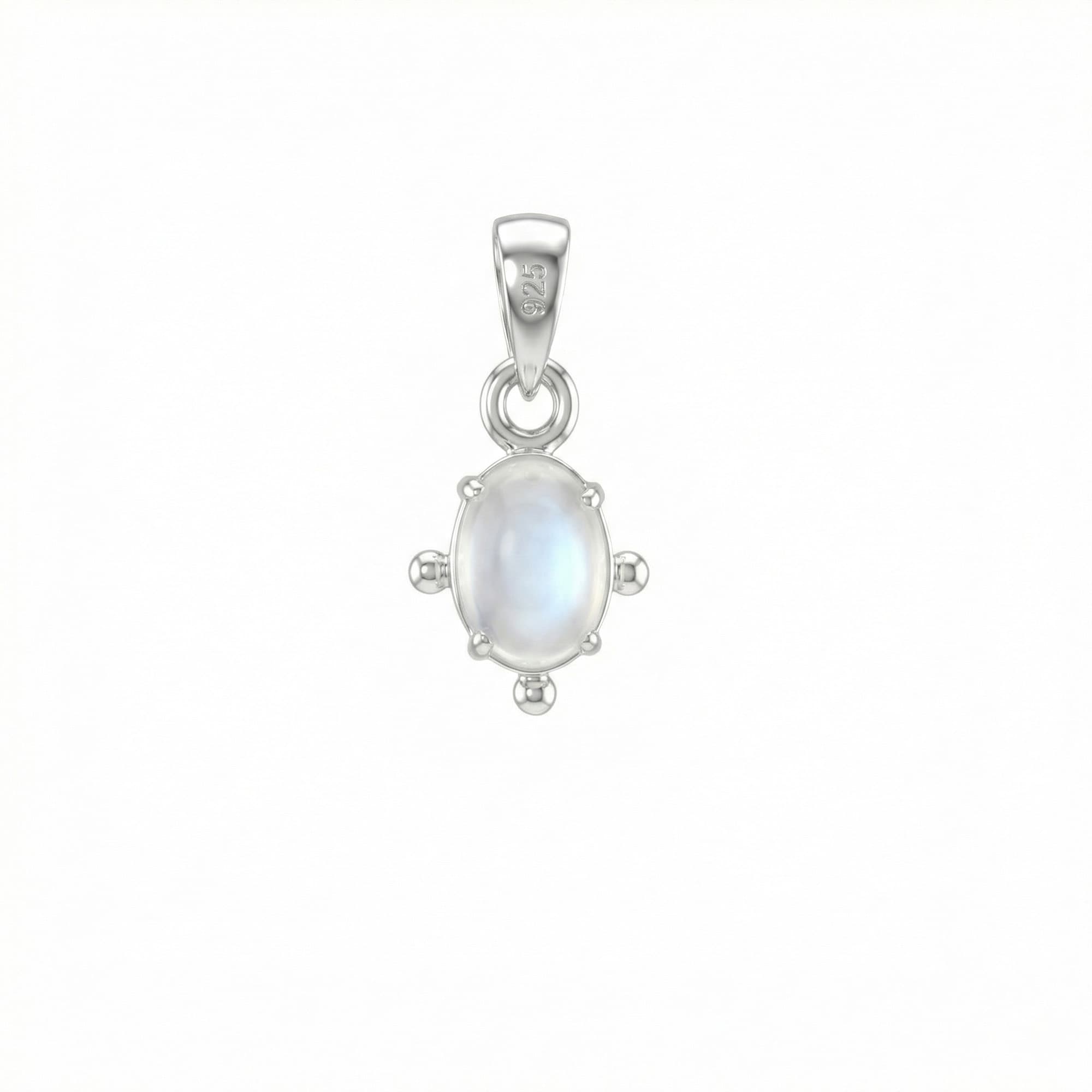 Moonstone Pendant in Silver (Design K5-156)