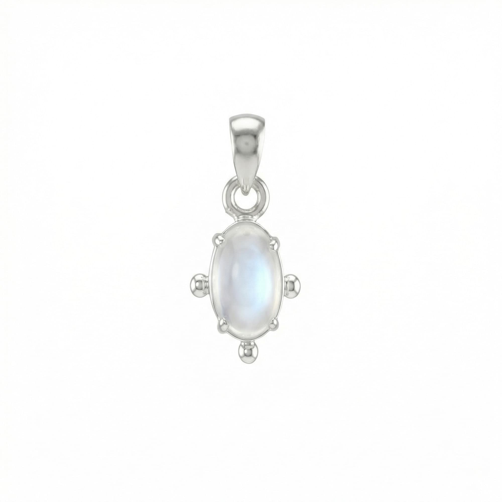 Moonstone Pendant in Silver (Design K5-157)