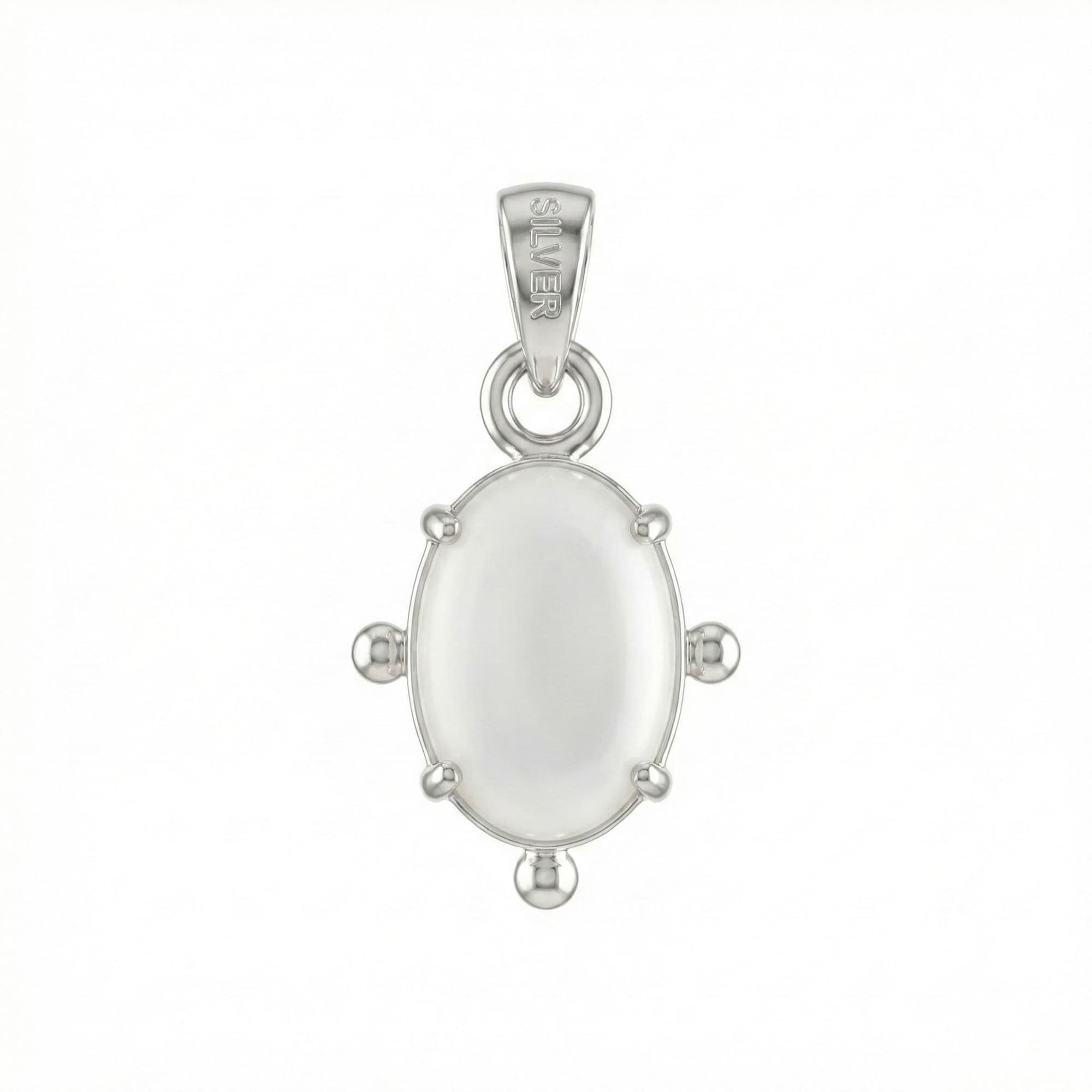 Moonstone Pendant in Silver (Design K5-165)