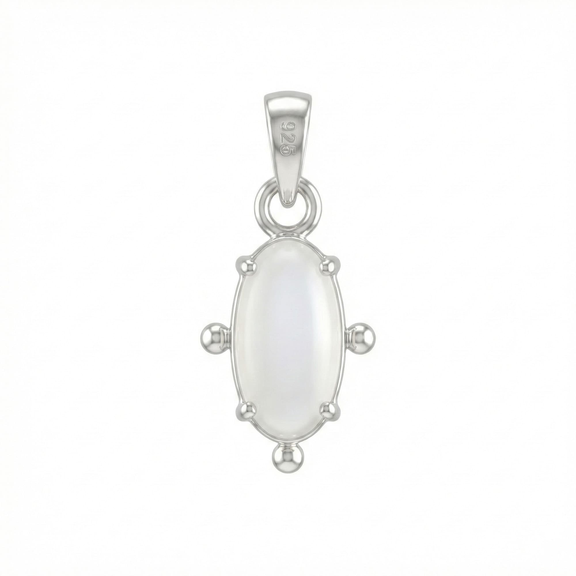 Moonstone Pendant in Silver (Design K5-167)