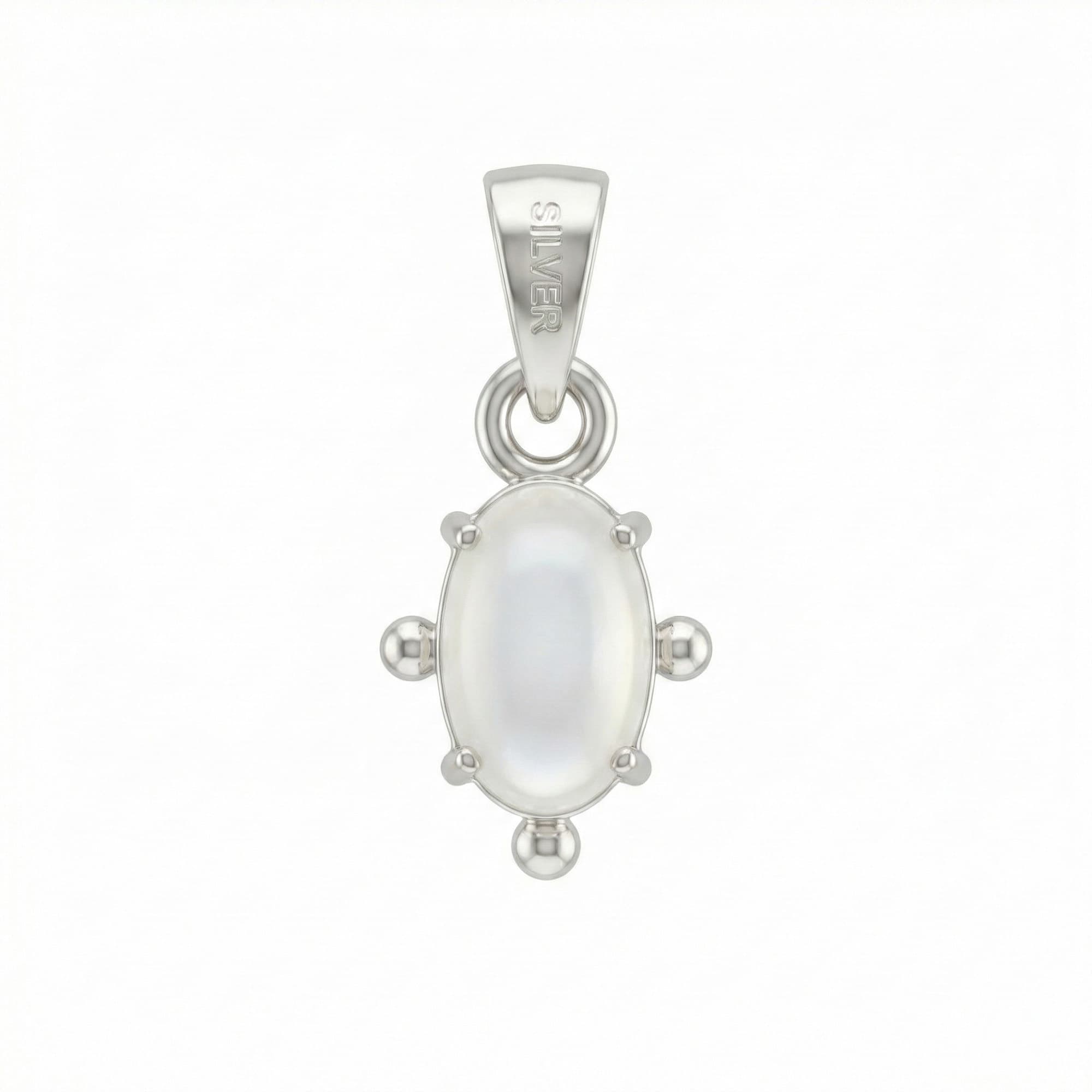 Moonstone Pendant in Silver (Design K5-168)