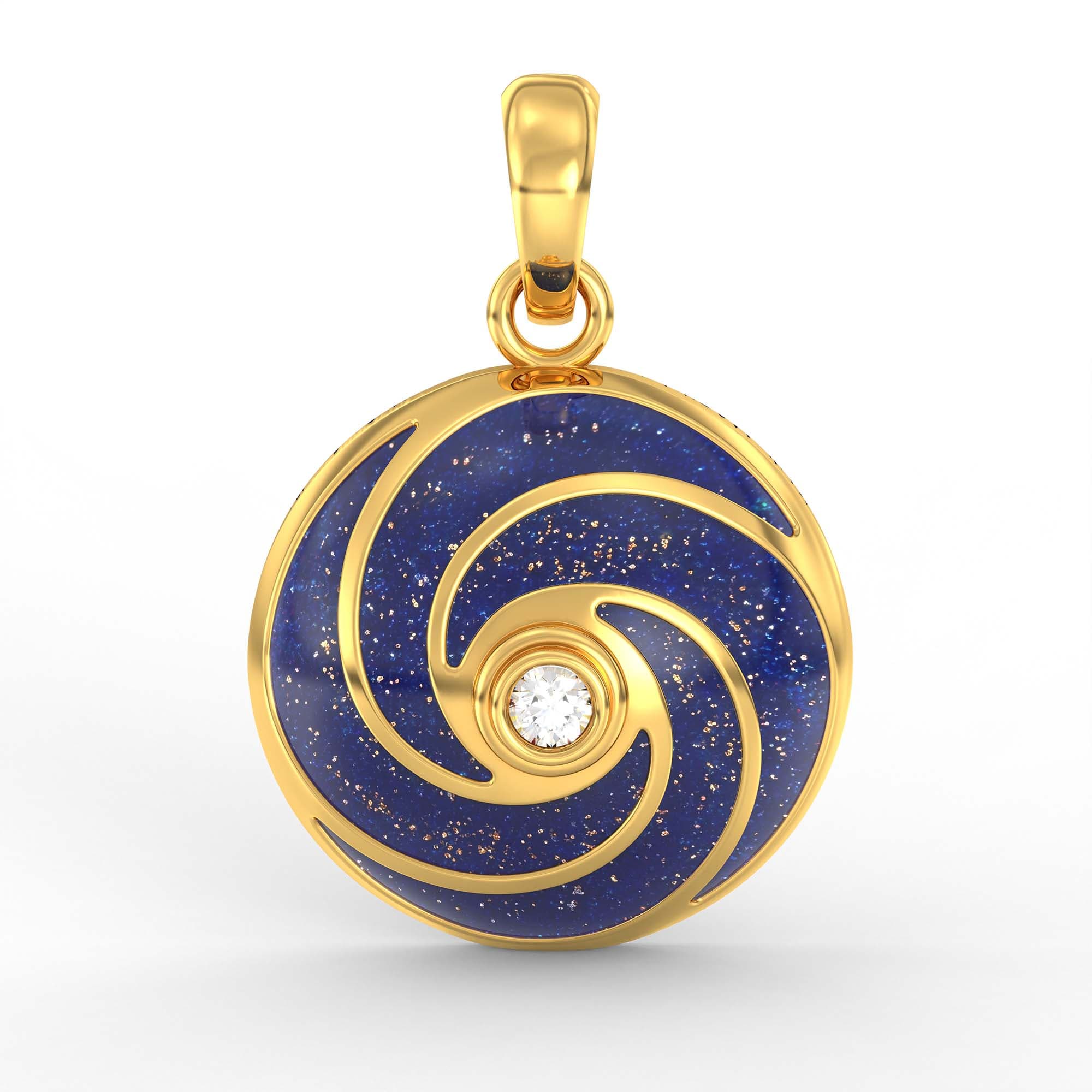Kids Pendant in 22K Yellow Gold with Lab grown diamond